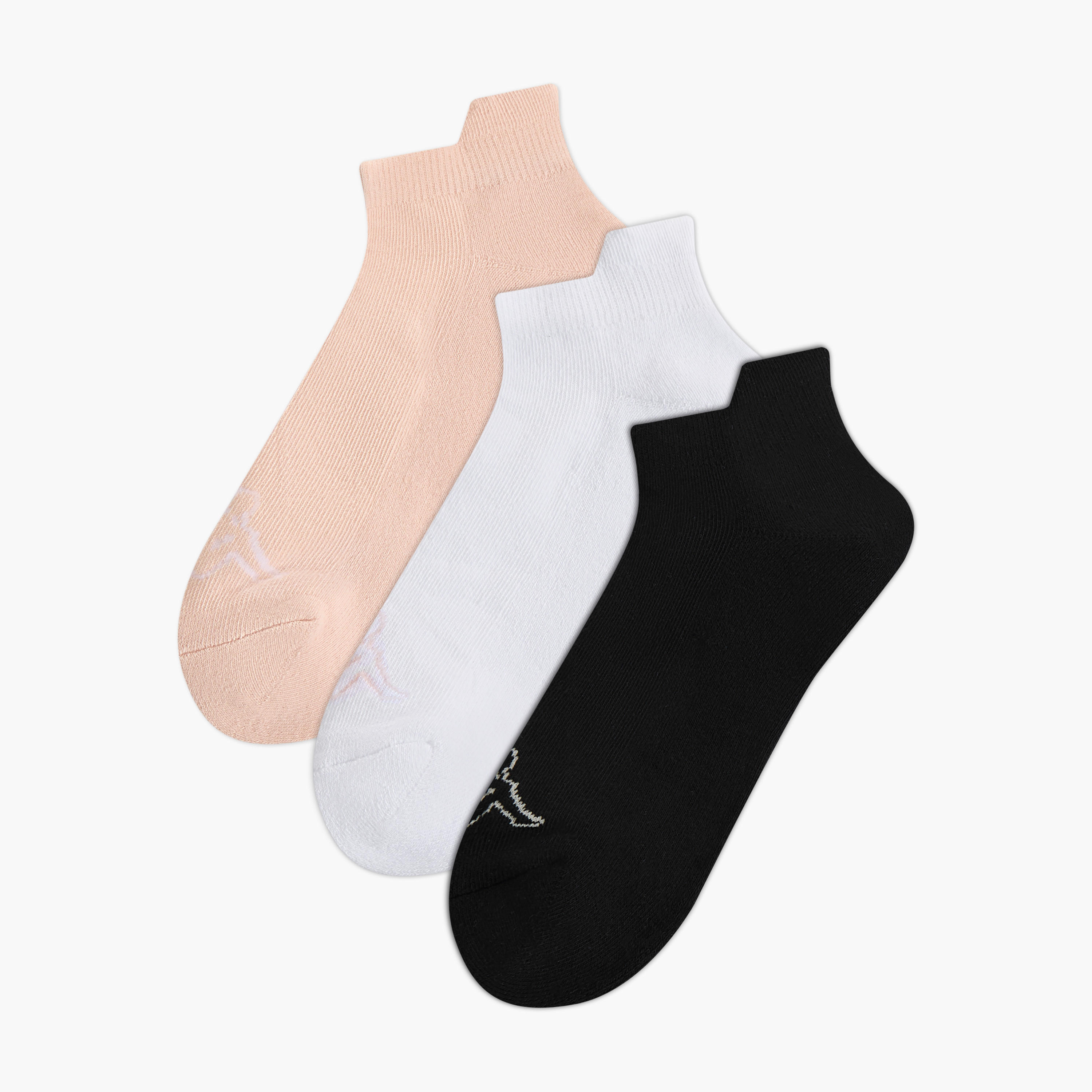 Kappa Pack of 3 Ankle Length Trainer Socks-women-socksandstockings-image-1