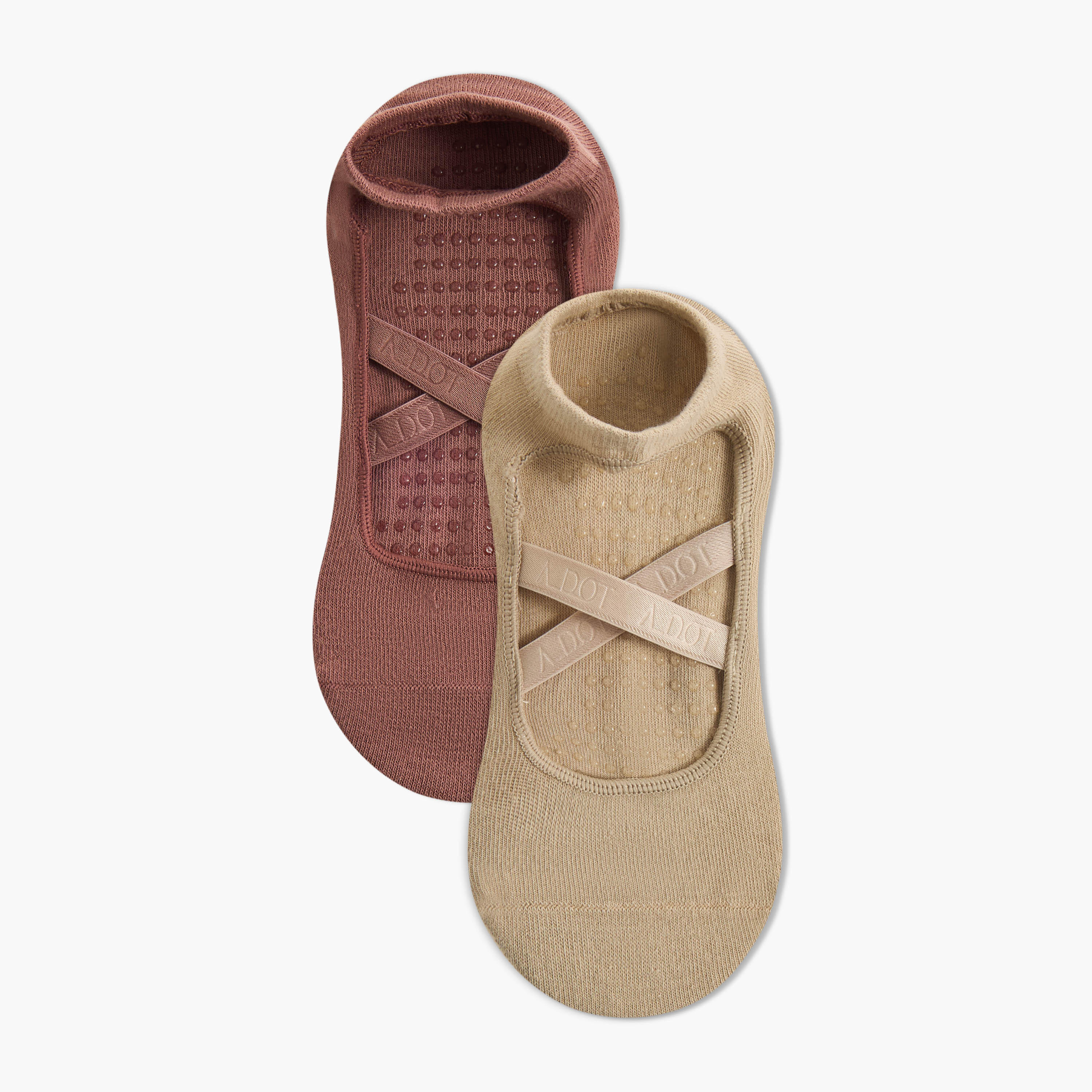 Pack of 2 Yoga Footsie Socks-women-socksandstockings-image-1