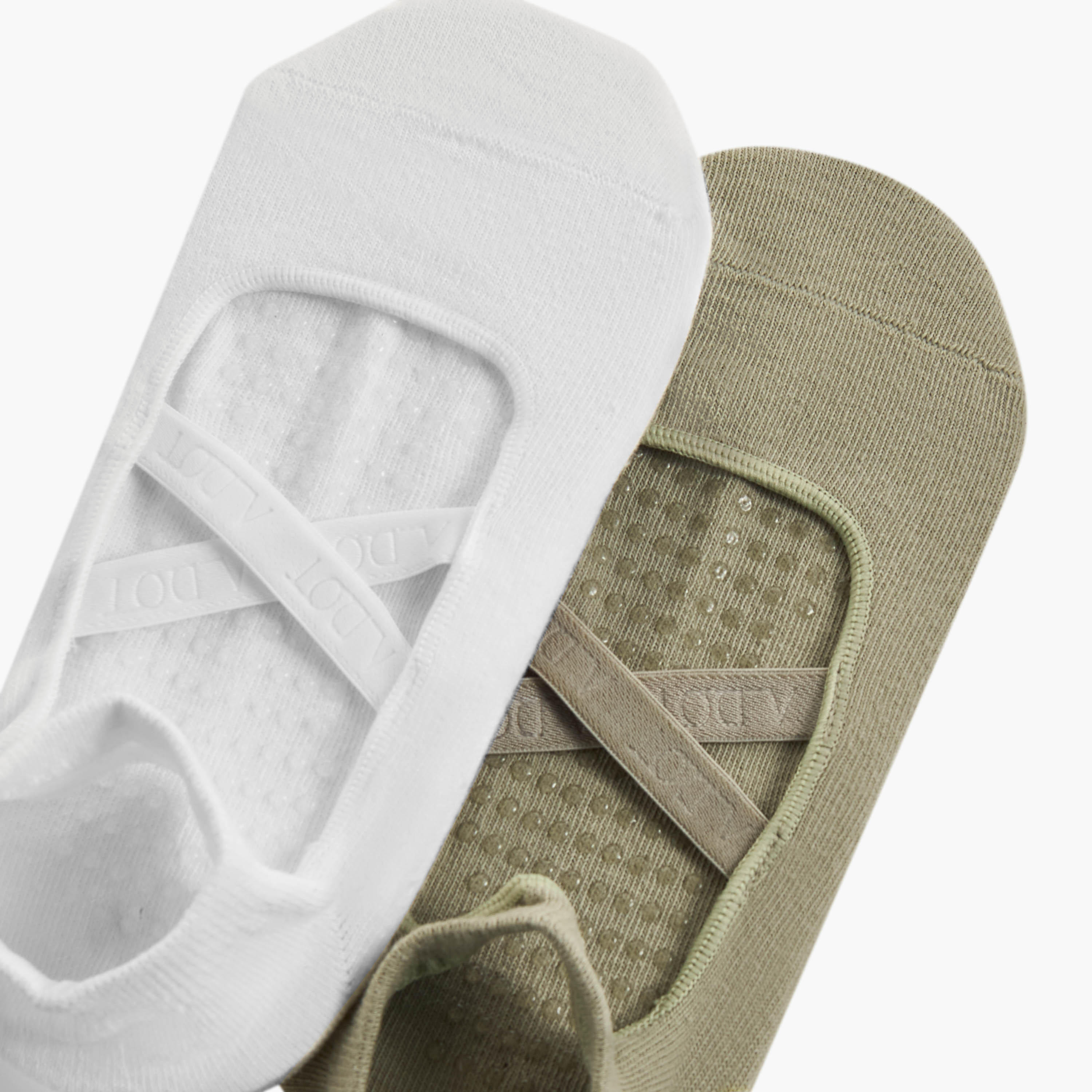Pack of 2 Yoga Footsie Socks-women-socksandstockings-image-3