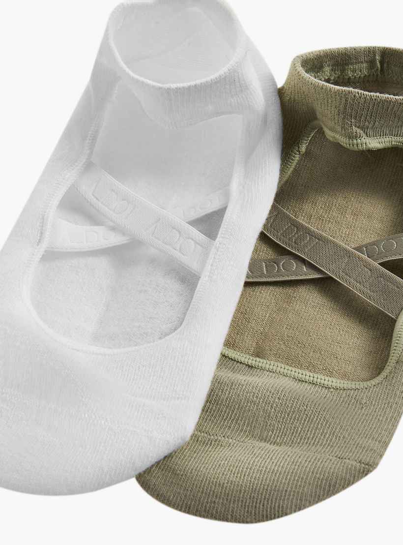 Pack of 2 Yoga Footsie Socks-women-socksandstockings-image-4