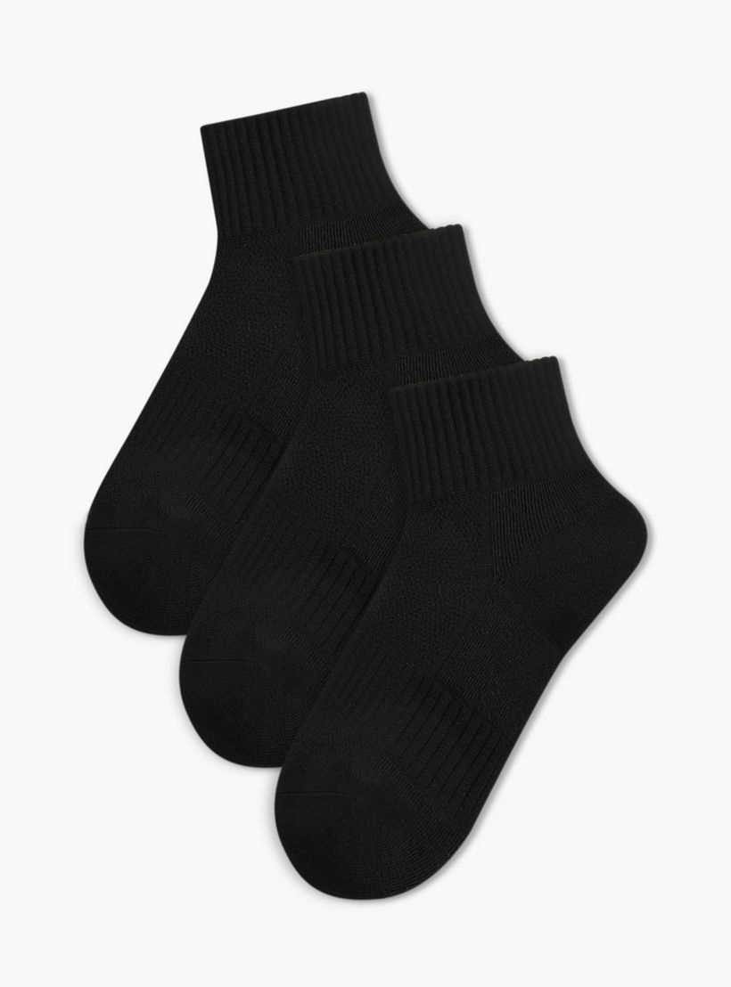 Pack of 3 Ankle Length Nylon Sports Socks-women-socksandstockings-image-1