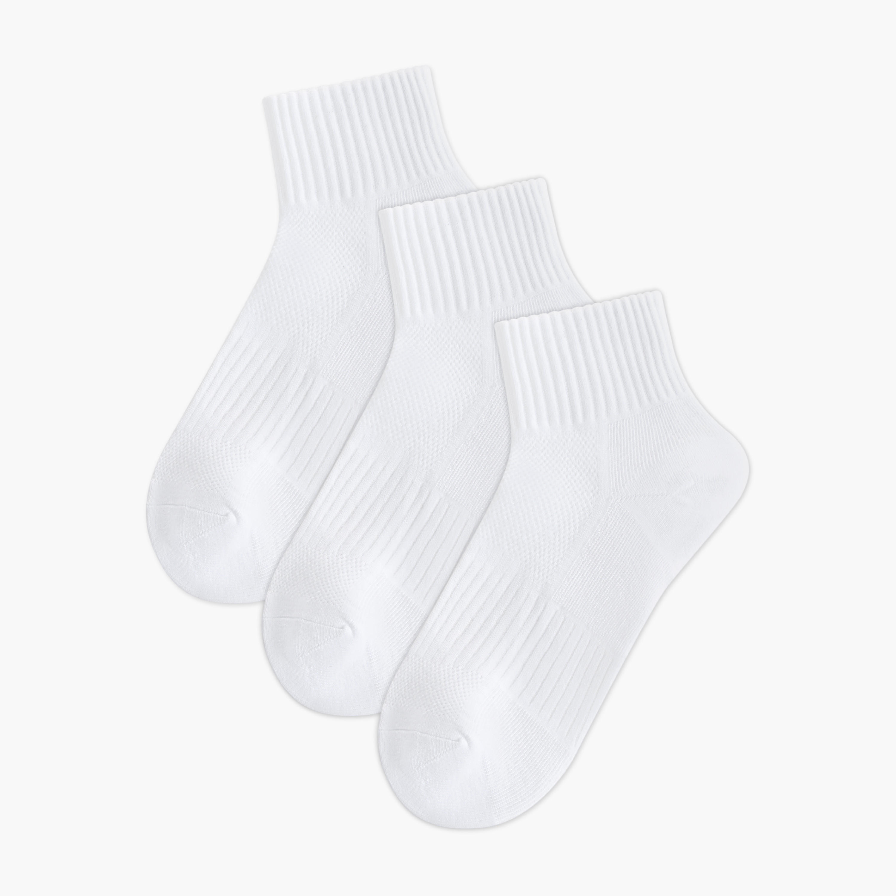 Pack of 3 Ankle Length Nylon Sports Socks-women-socksandstockings-image-1