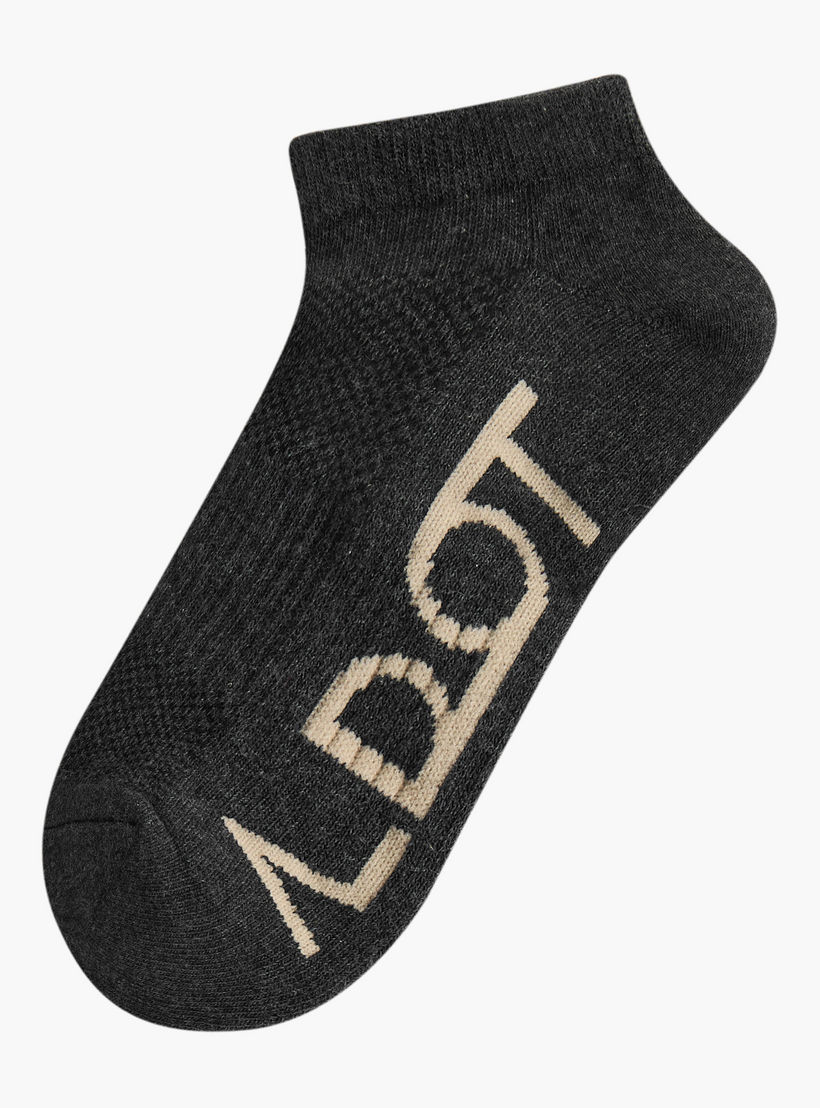 Pack of 5 Terry Ankle Length Sports Trainer Socks-women-socksandstockings-image-2