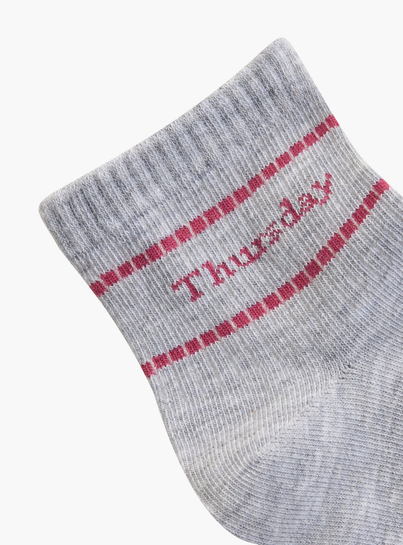Pack of 7 Quarter Crew Length Socks-women-socksandstockings-image-3