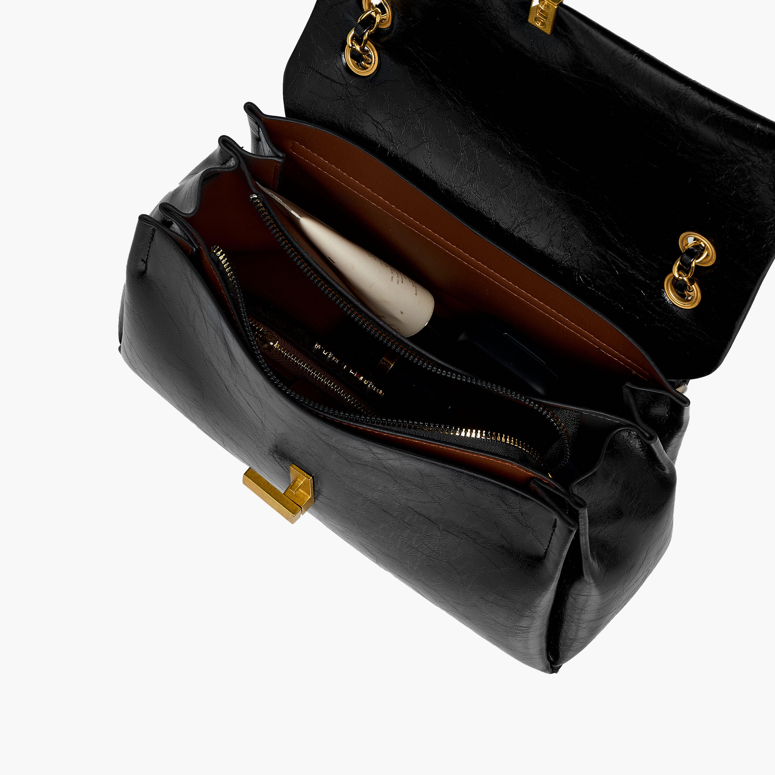 شنطة كروس بودي بارزة الملمس بحزام سلسلة-women-bagsandwallets-handbags-image-1