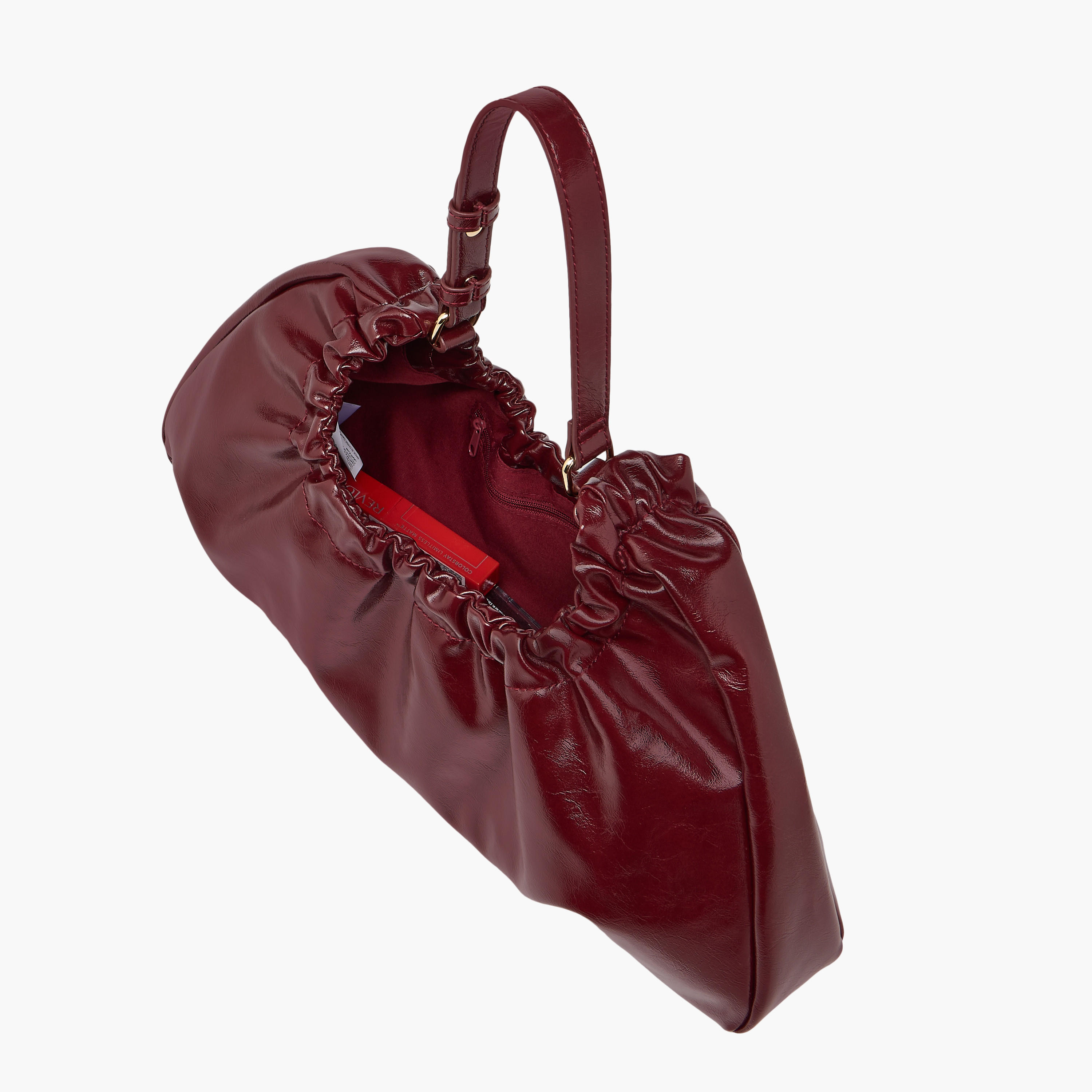 شنطة هوبو بتصميم مزموم وبحزام قابل للتعديل-women-bagsandwallets-handbags-image-1