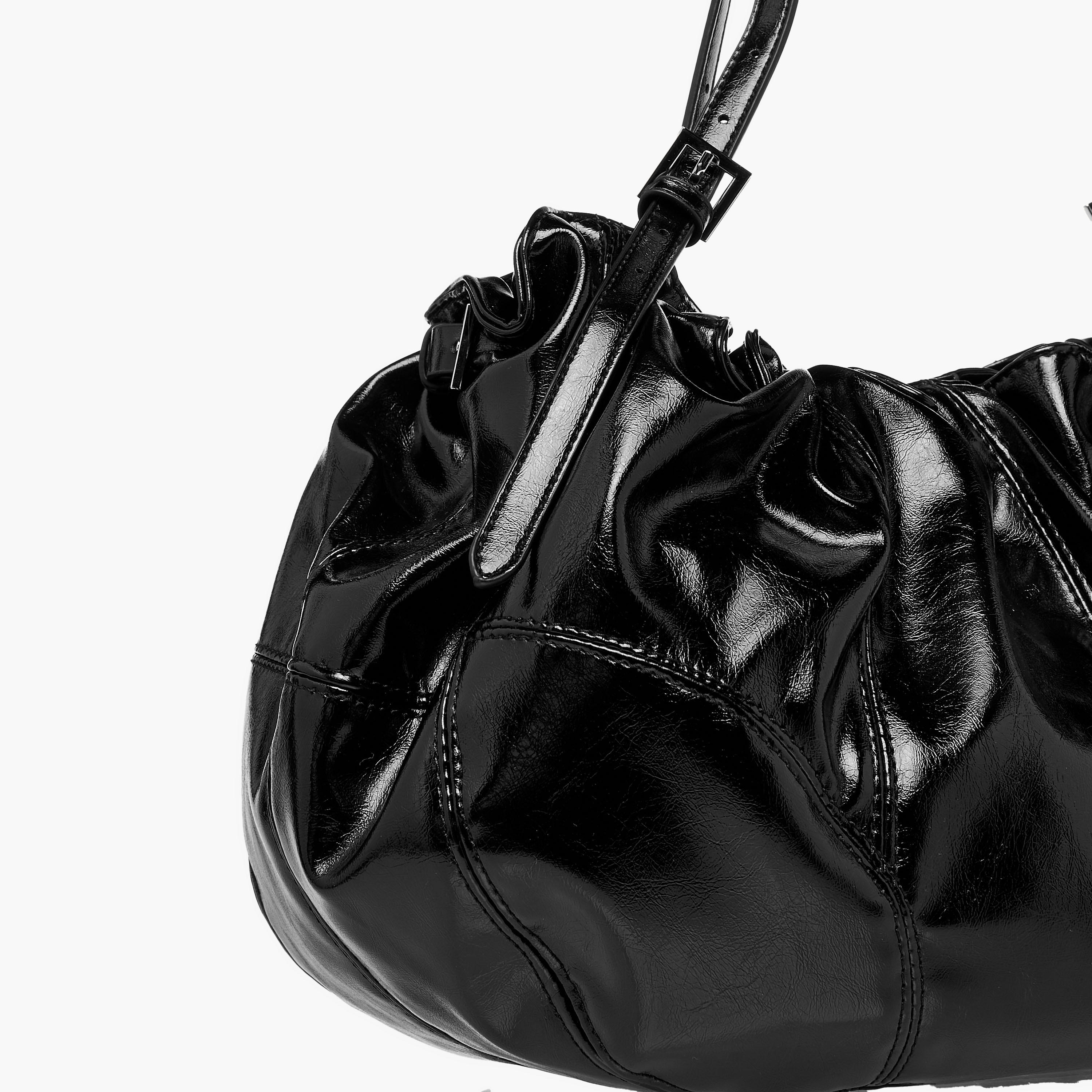 Gathered Shoulder Bag with Handles-women-bagsandwallets-handbags-image-6