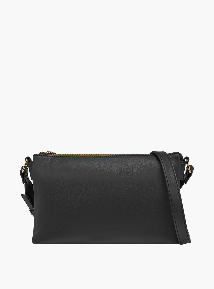 Textured Crossbody Bag with Zip Closure-women-bagsandwallets-handbags-image-1