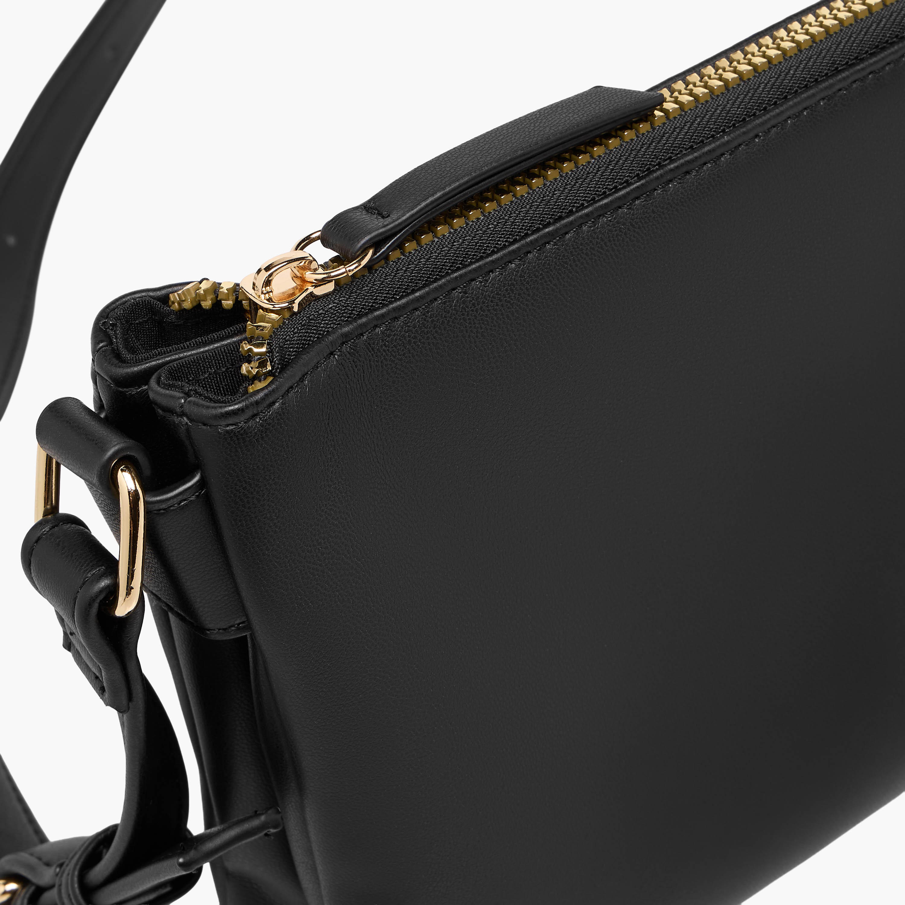 Textured Crossbody Bag with Zip Closure-women-bagsandwallets-handbags-image-5