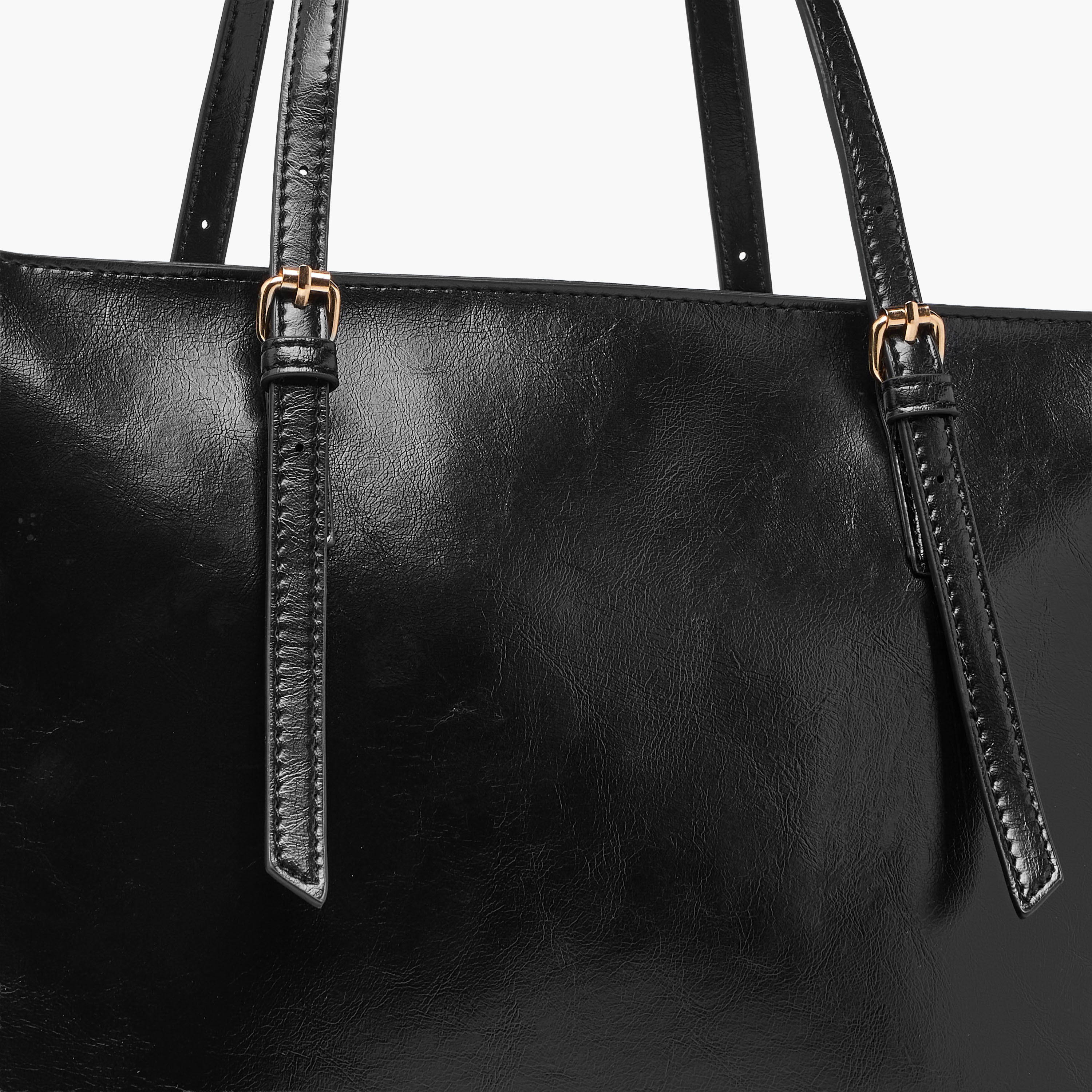 Buckle Detail Tote Bag with Handles-women-bagsandwallets-handbags-image-5