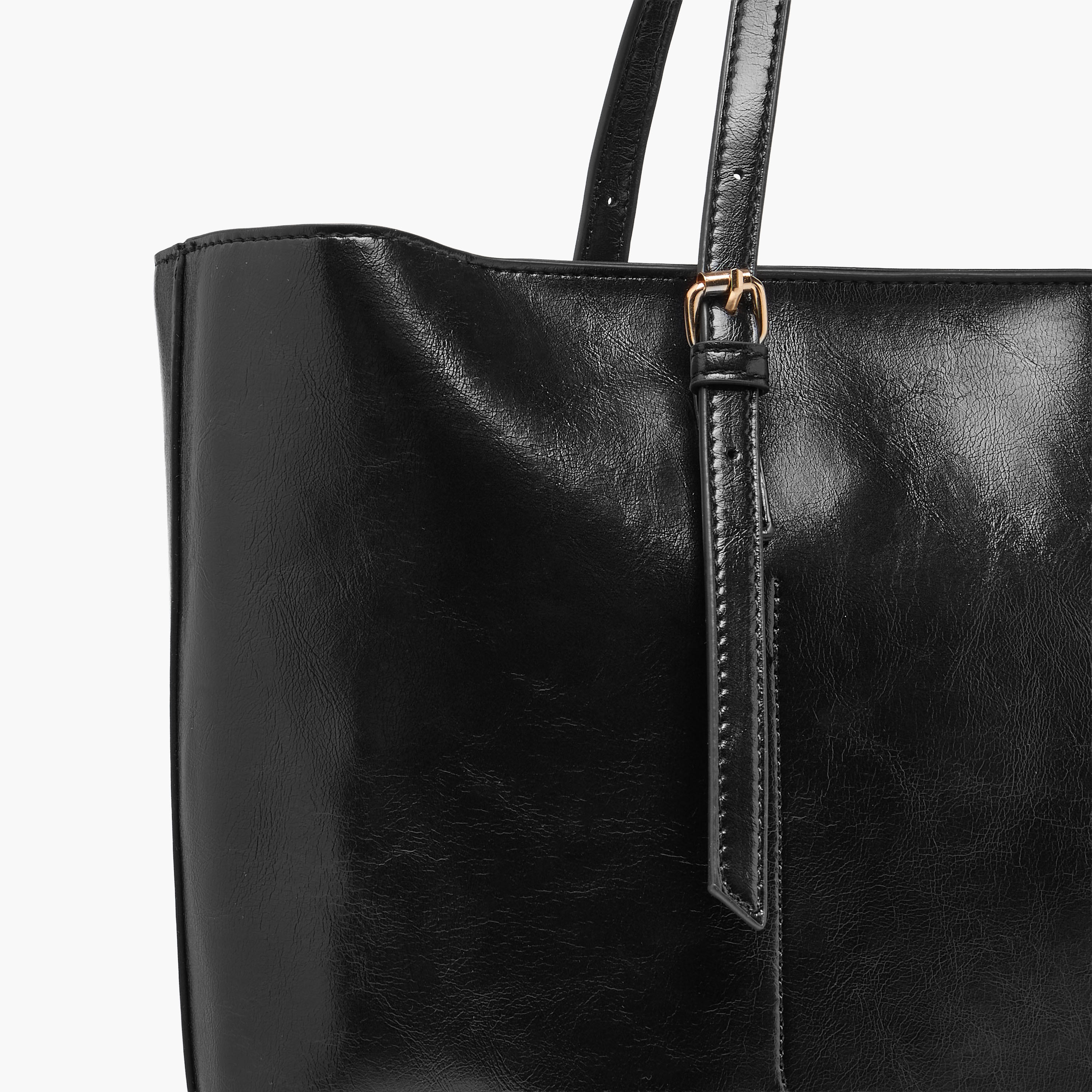 Buckle Detail Tote Bag with Handles-women-bagsandwallets-handbags-image-6