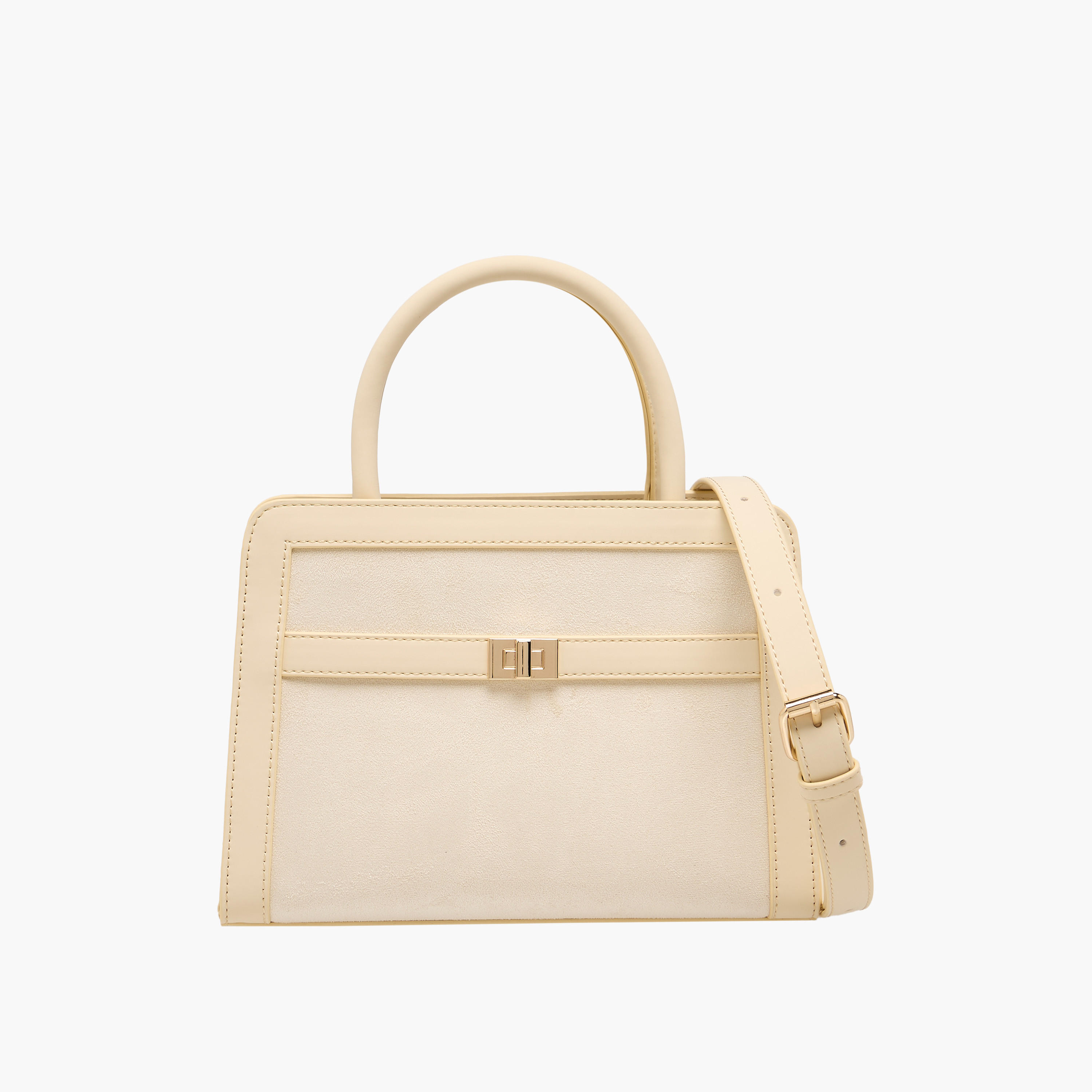 Suede Tote Bag with Double Handle-women-bagsandwallets-handbags-image-1