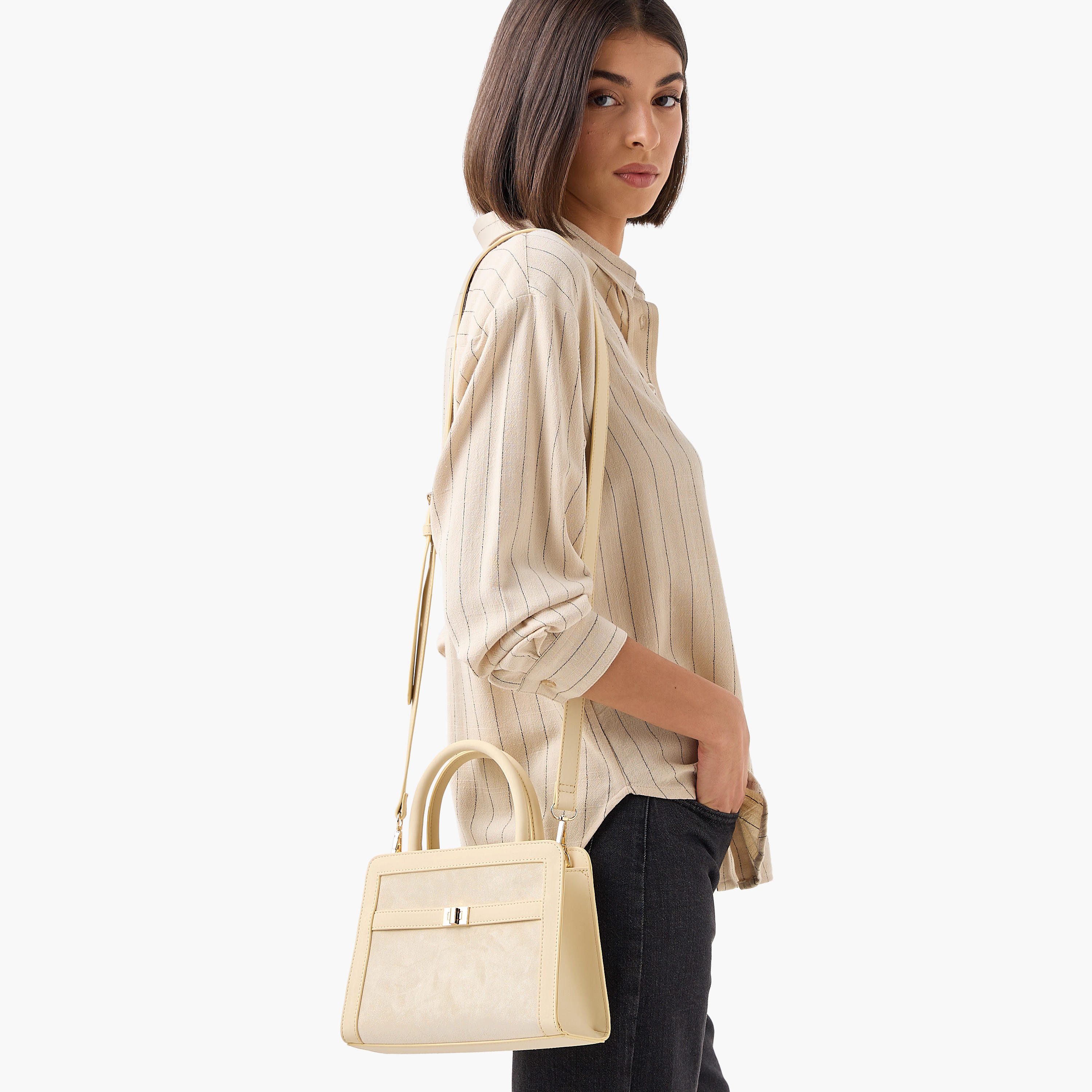 Suede Tote Bag with Double Handle-women-bagsandwallets-handbags-image-8