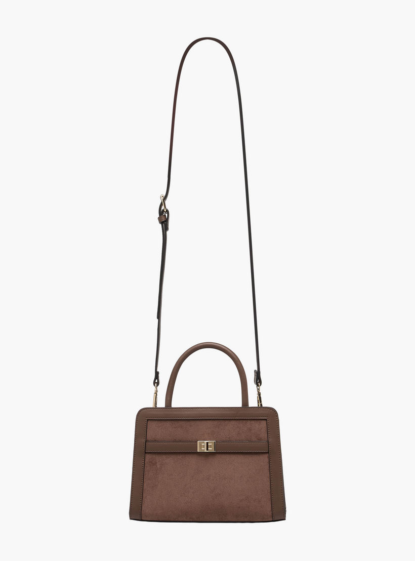 Suede Tote Bag with Double Handle-women-bagsandwallets-handbags-image-3