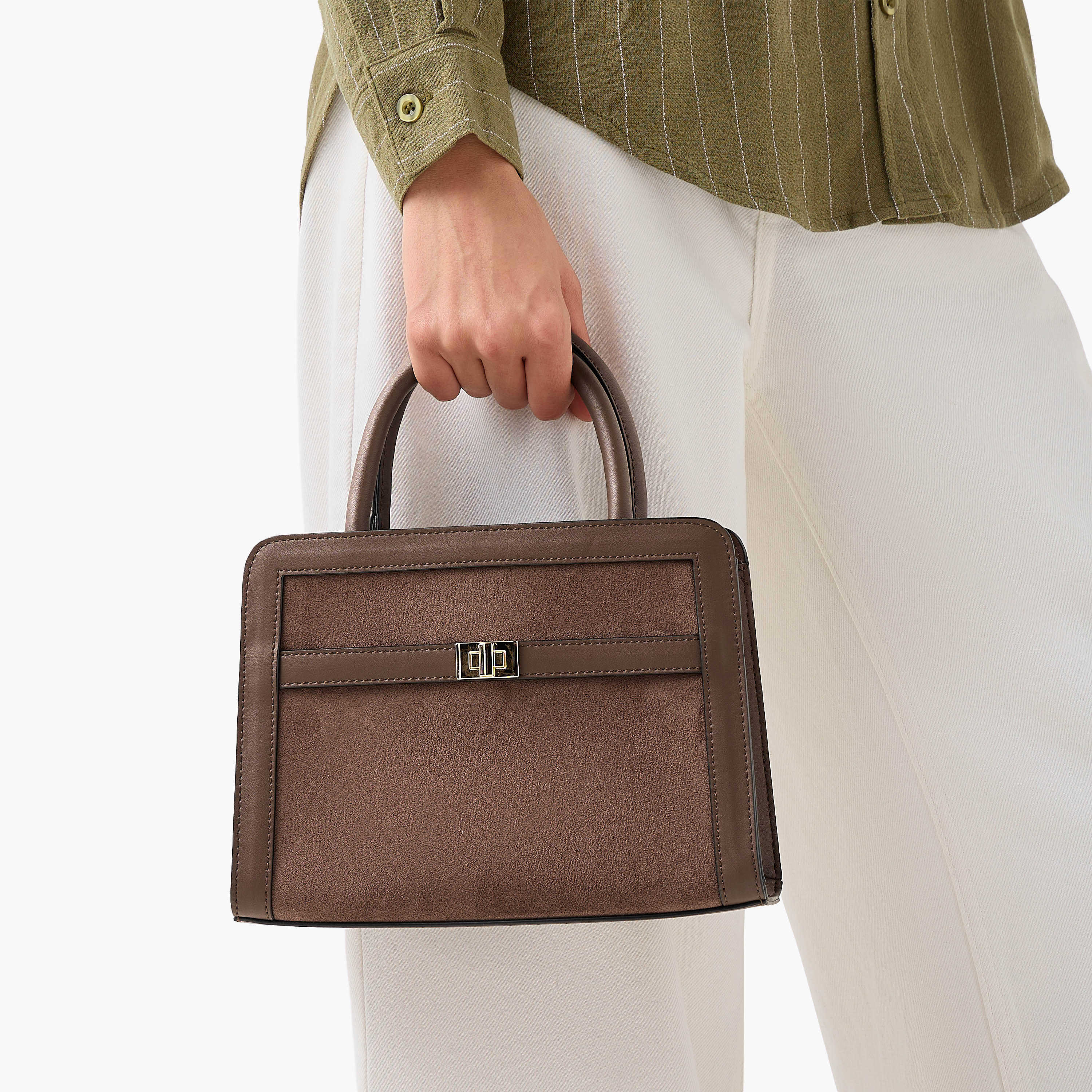 Suede Tote Bag with Double Handle-women-bagsandwallets-handbags-image-8