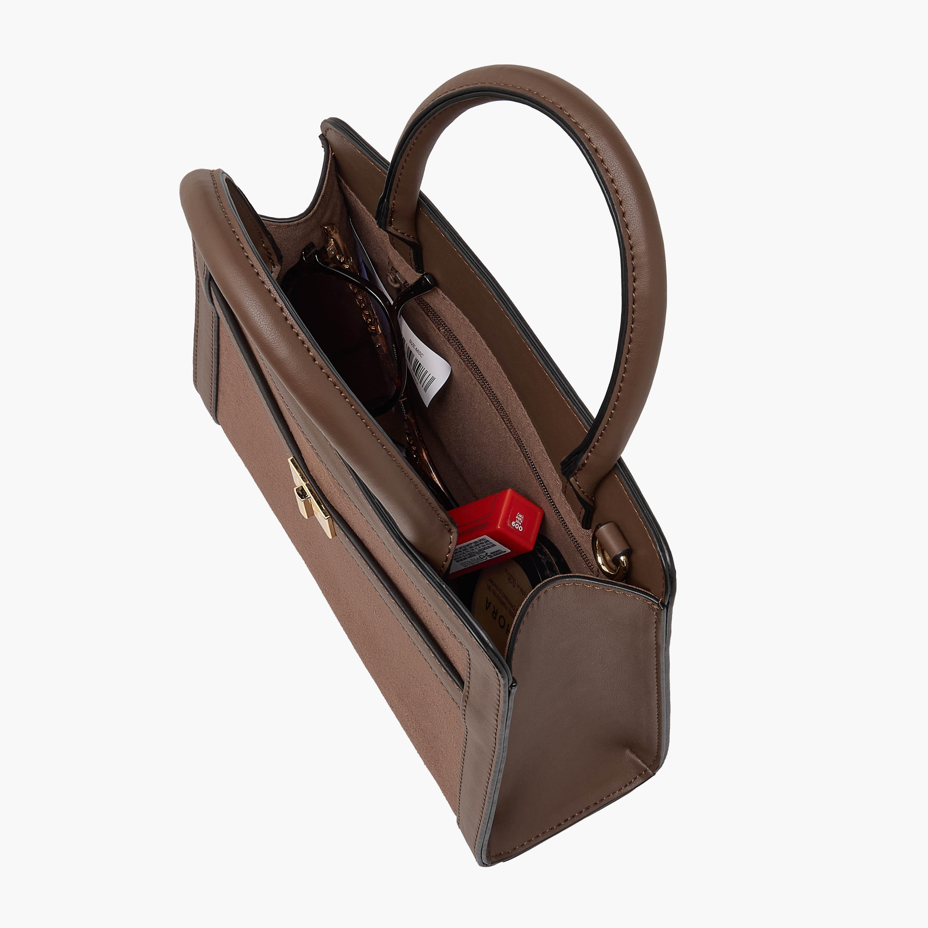 Suede Tote Bag with Double Handle-women-bagsandwallets-handbags-image-9