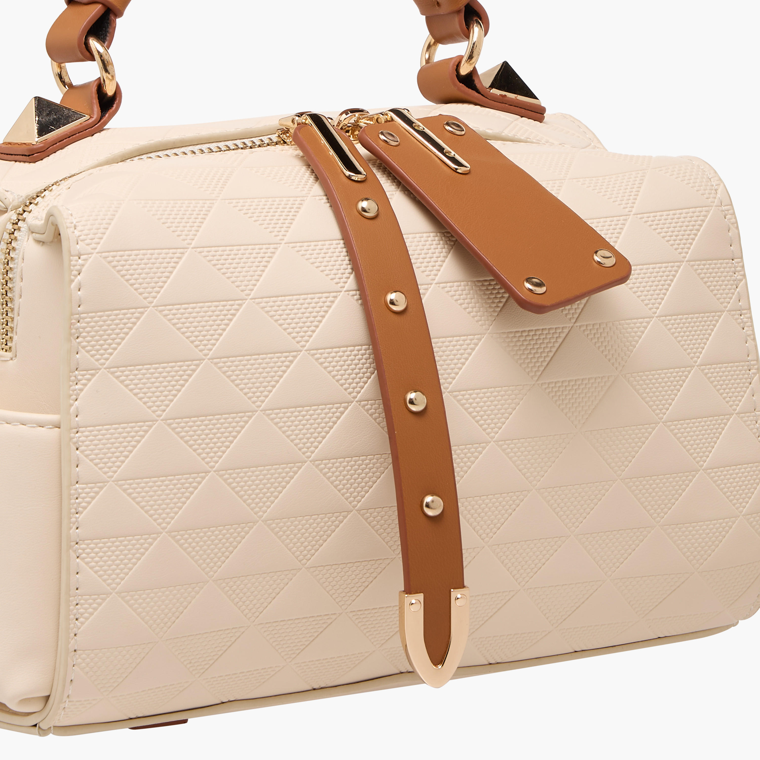 Textured Barrel Bag with Grab Handle-women-bagsandwallets-handbags-image-6
