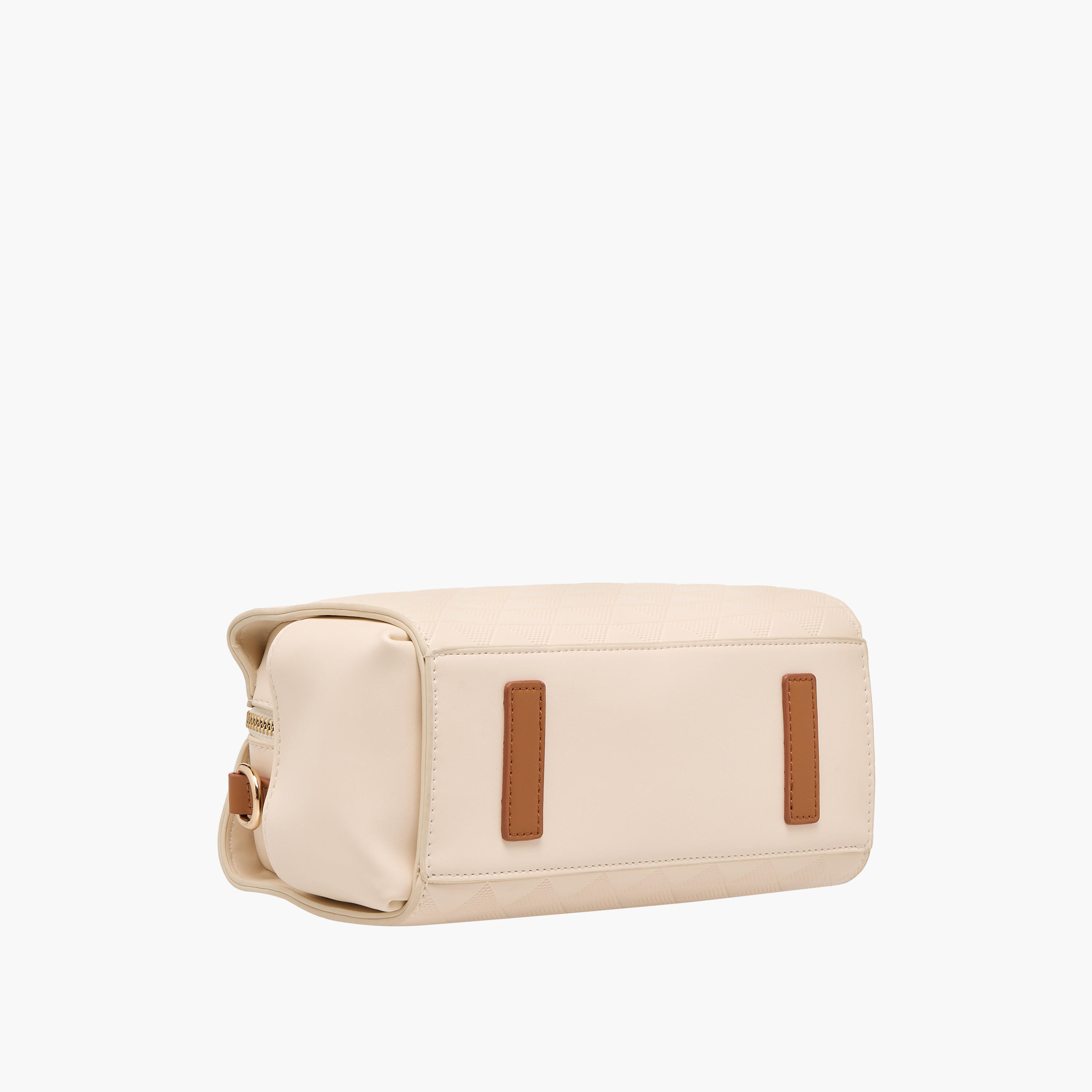 Textured Barrel Bag with Grab Handle-women-bagsandwallets-handbags-image-7