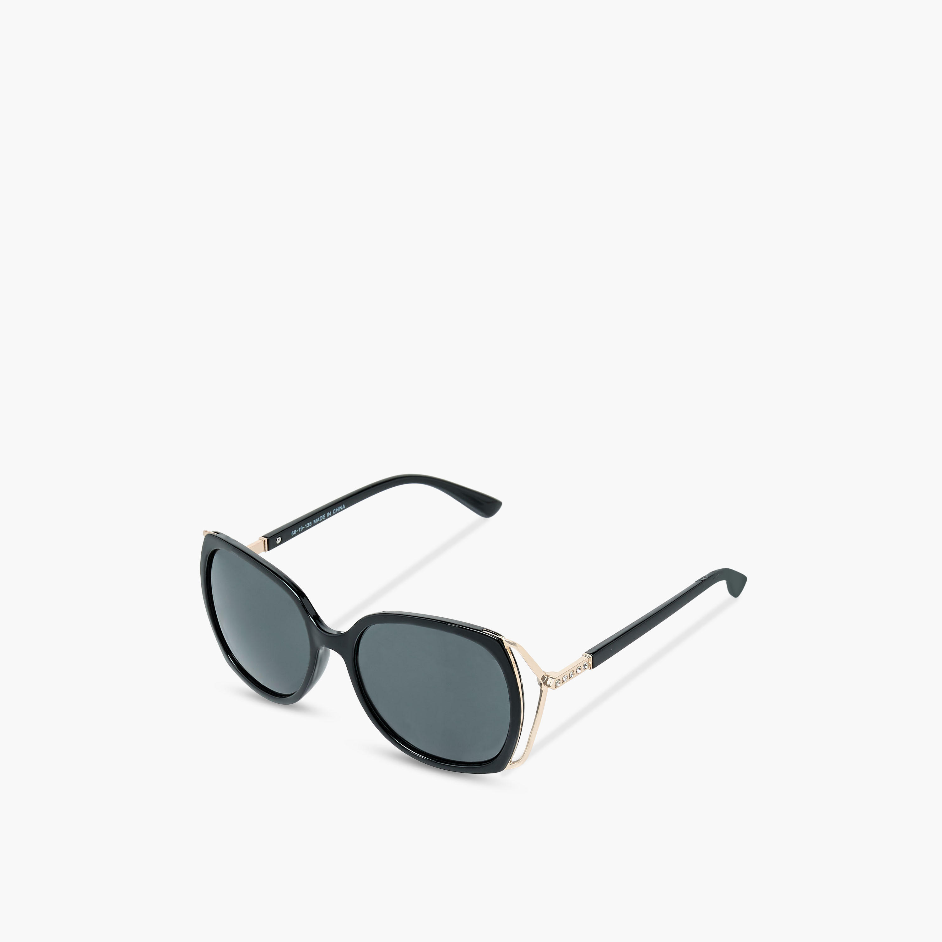 نظارة شمسية باترفلاي بعدسات سوداء واقية من الأشعة فوق البنفسجية للنساء-women-sunglasses-image-1
