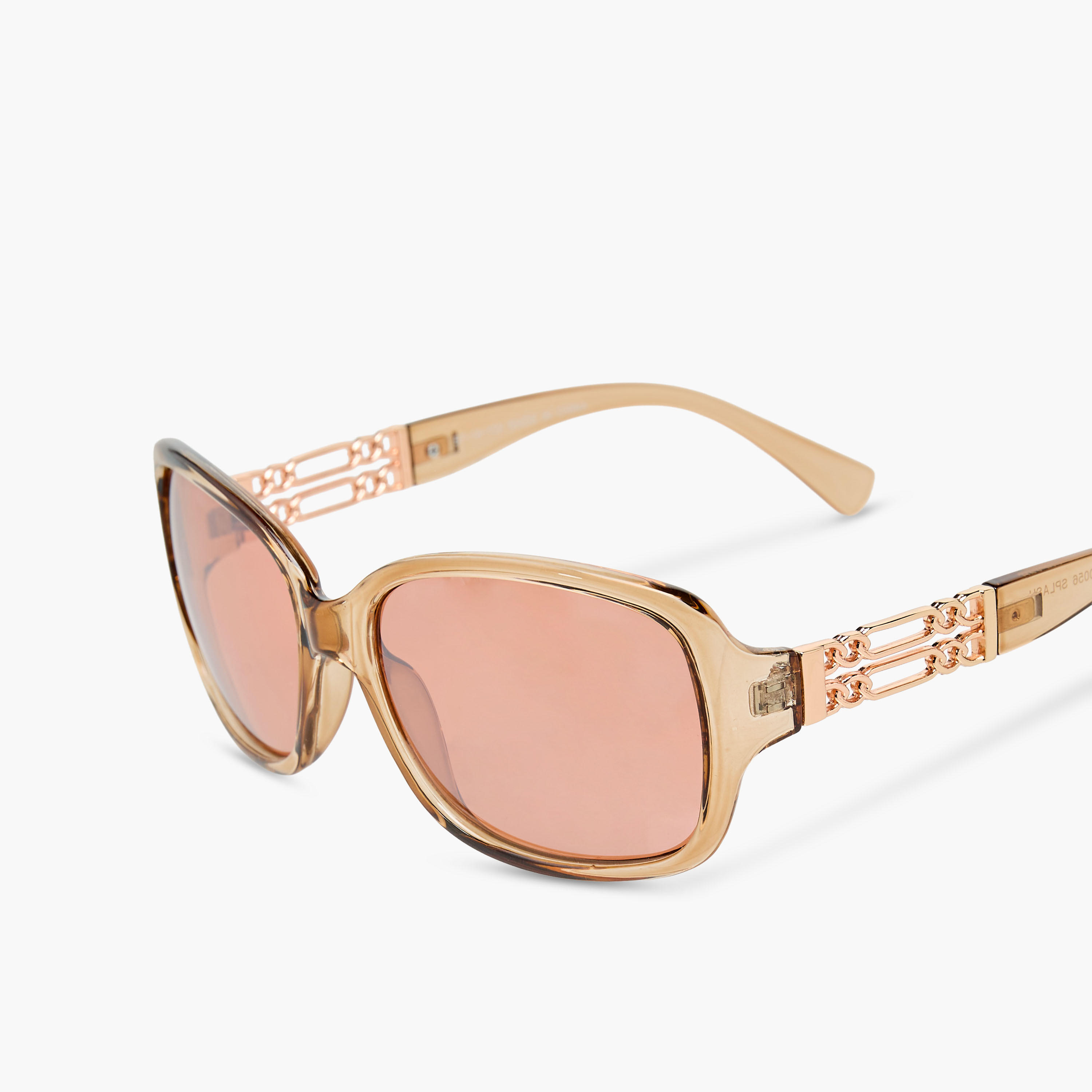 نظارة شمسية مستطيلة بعدسات باللون الزهري-women-sunglasses-image-1