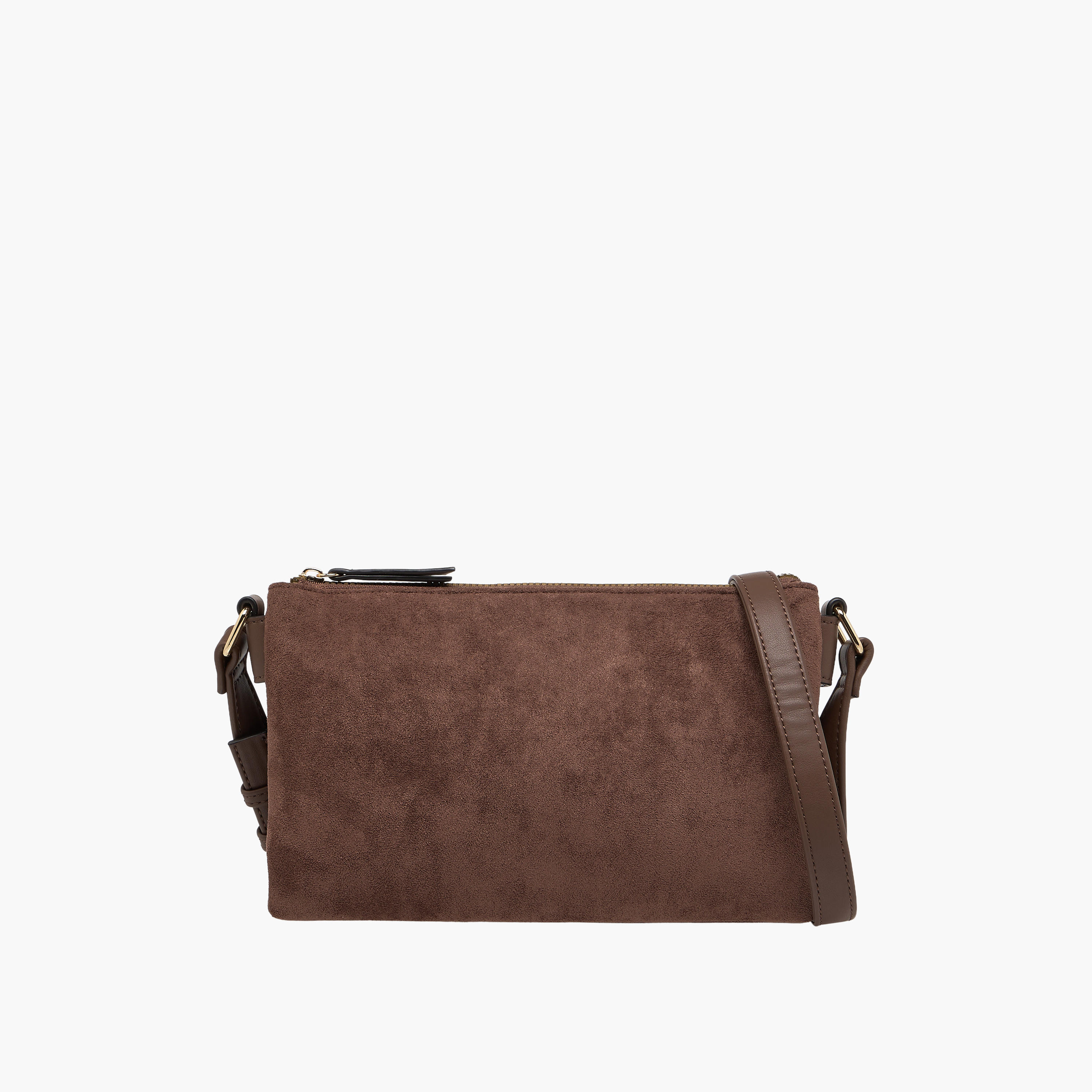Textured Crossbody Bag with Zip Closure-women-bagsandwallets-handbags-image-1