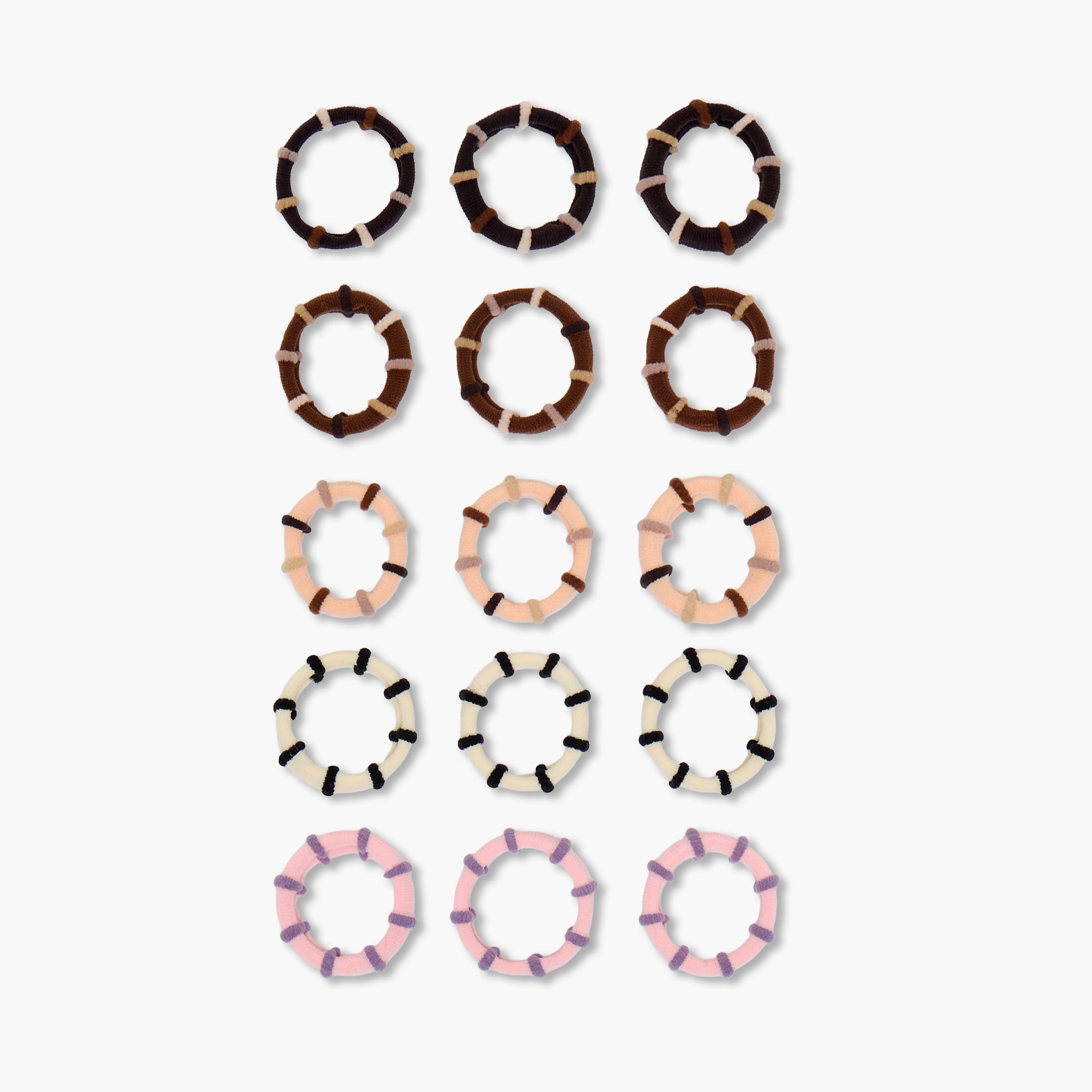 Gloo Pack of 15 Striped Hair Tie-women-hairaccessories-scrunchies-image-3