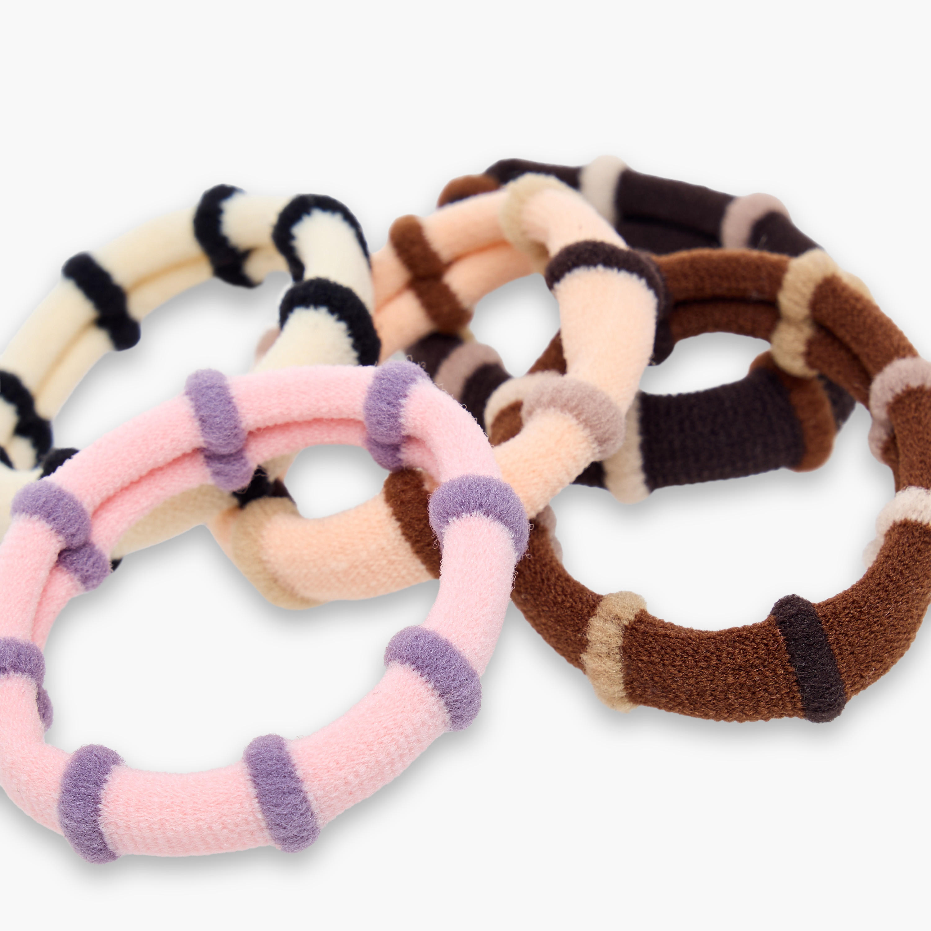 Gloo Pack of 15 Striped Hair Tie-women-hairaccessories-scrunchies-image-4