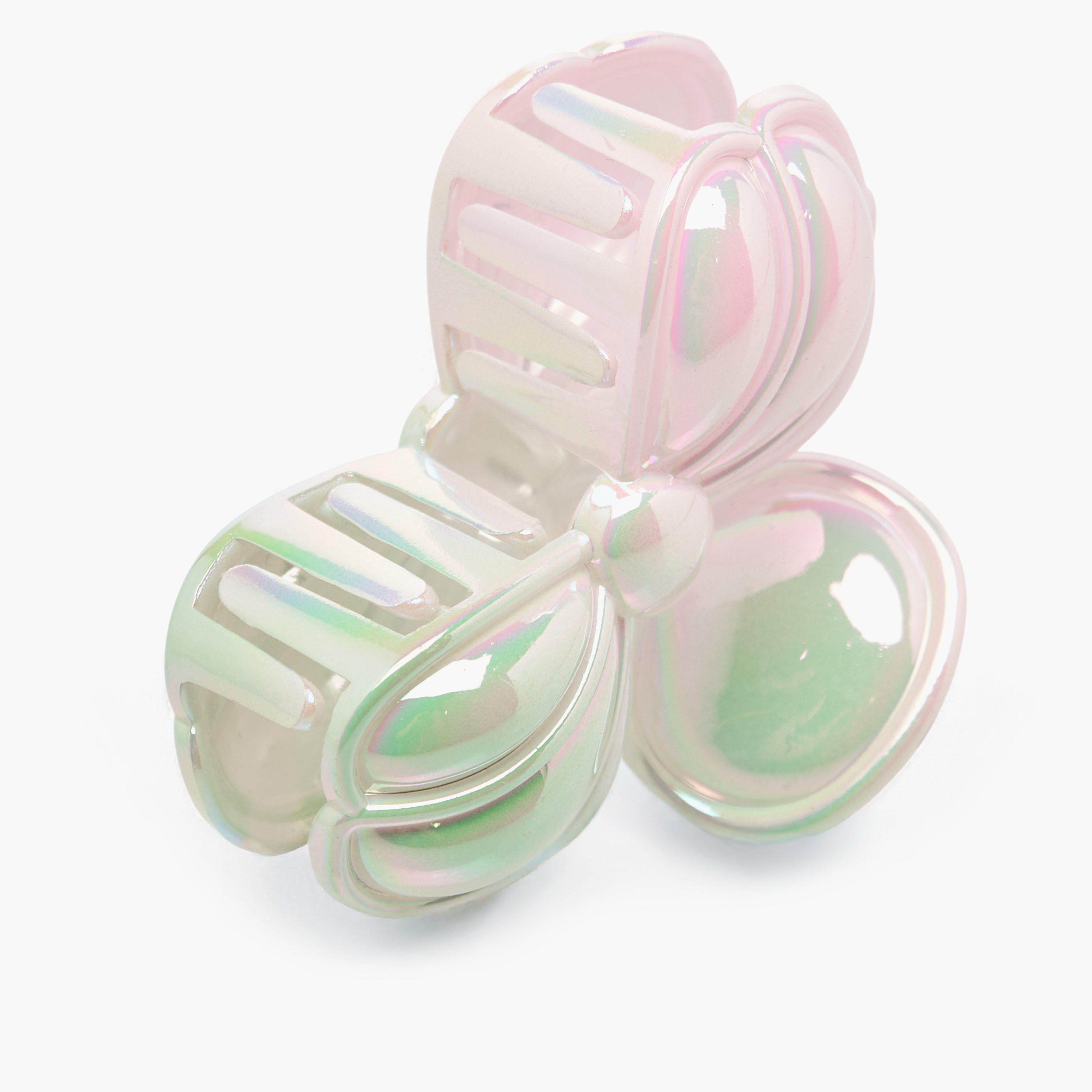 طقم مشابك شعر بشكل فيونكة بتشطيب لامع من قطعتين من جلو-women-hairaccessories-clamps-image-5