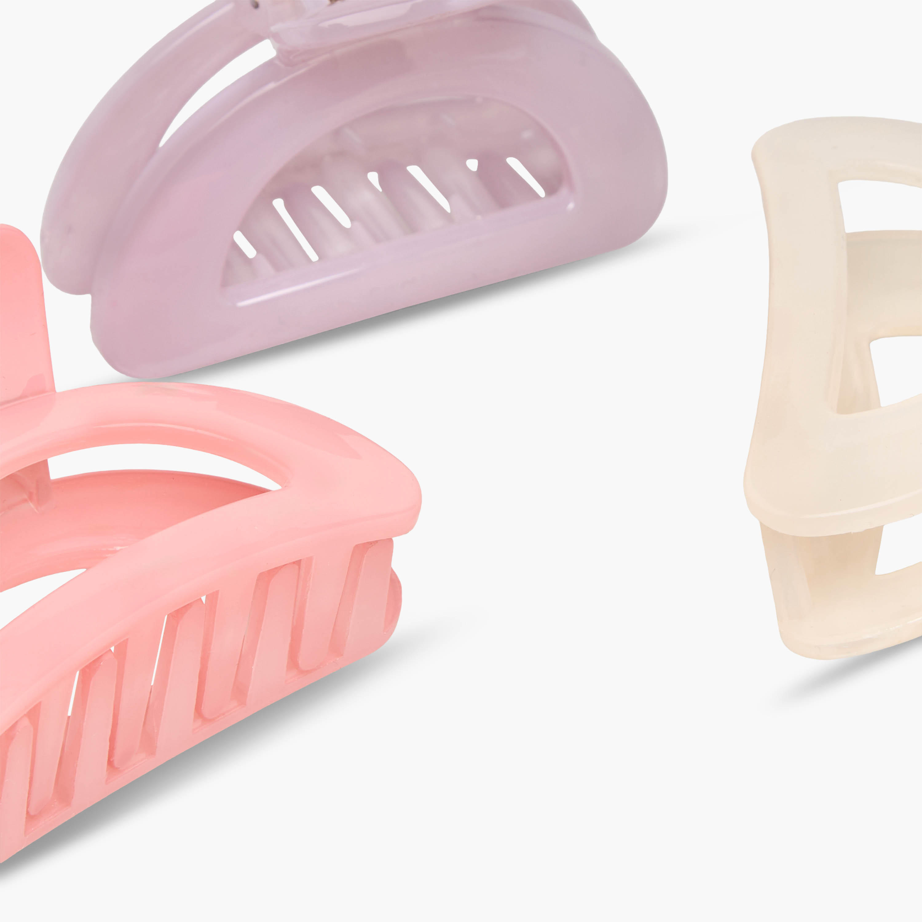 مشابك شعر بتصميم صدفة من جلو - عبوة 3 قطع-women-hairaccessories-clamps-image-6