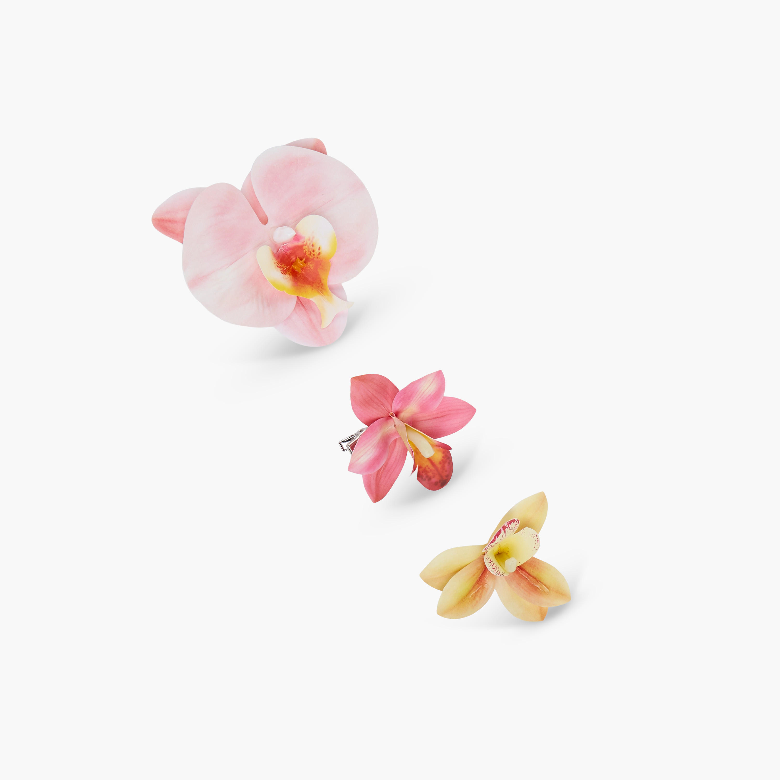 Gloo Pack of 3 Floral Shaped Hair Clip-women-hairaccessories-clips-image-2