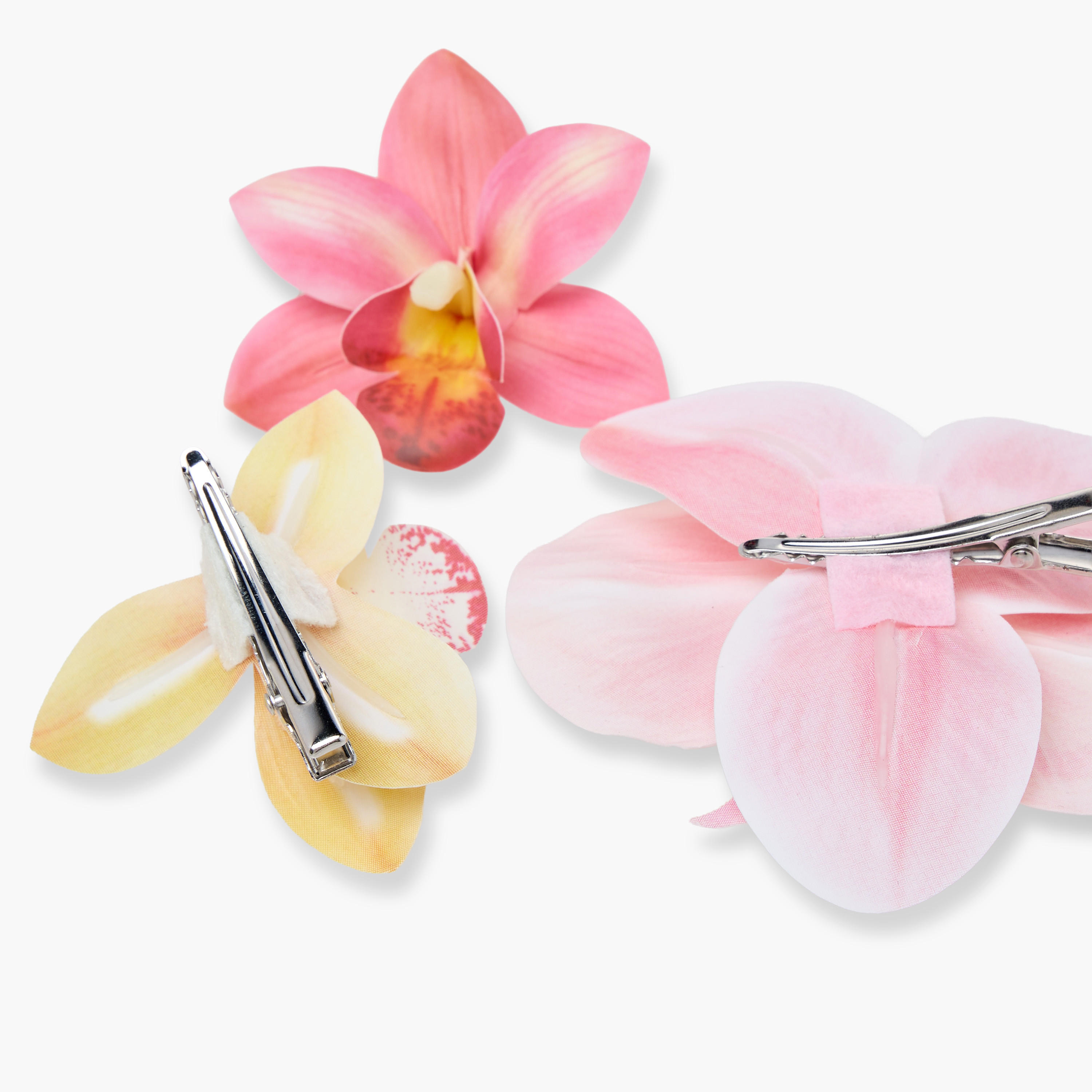 Gloo Pack of 3 Floral Shaped Hair Clip-women-hairaccessories-clips-image-4