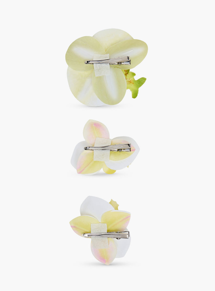 Gloo Pack of 3 Floral Shaped Hair Clip-women-hairaccessories-clips-image-3