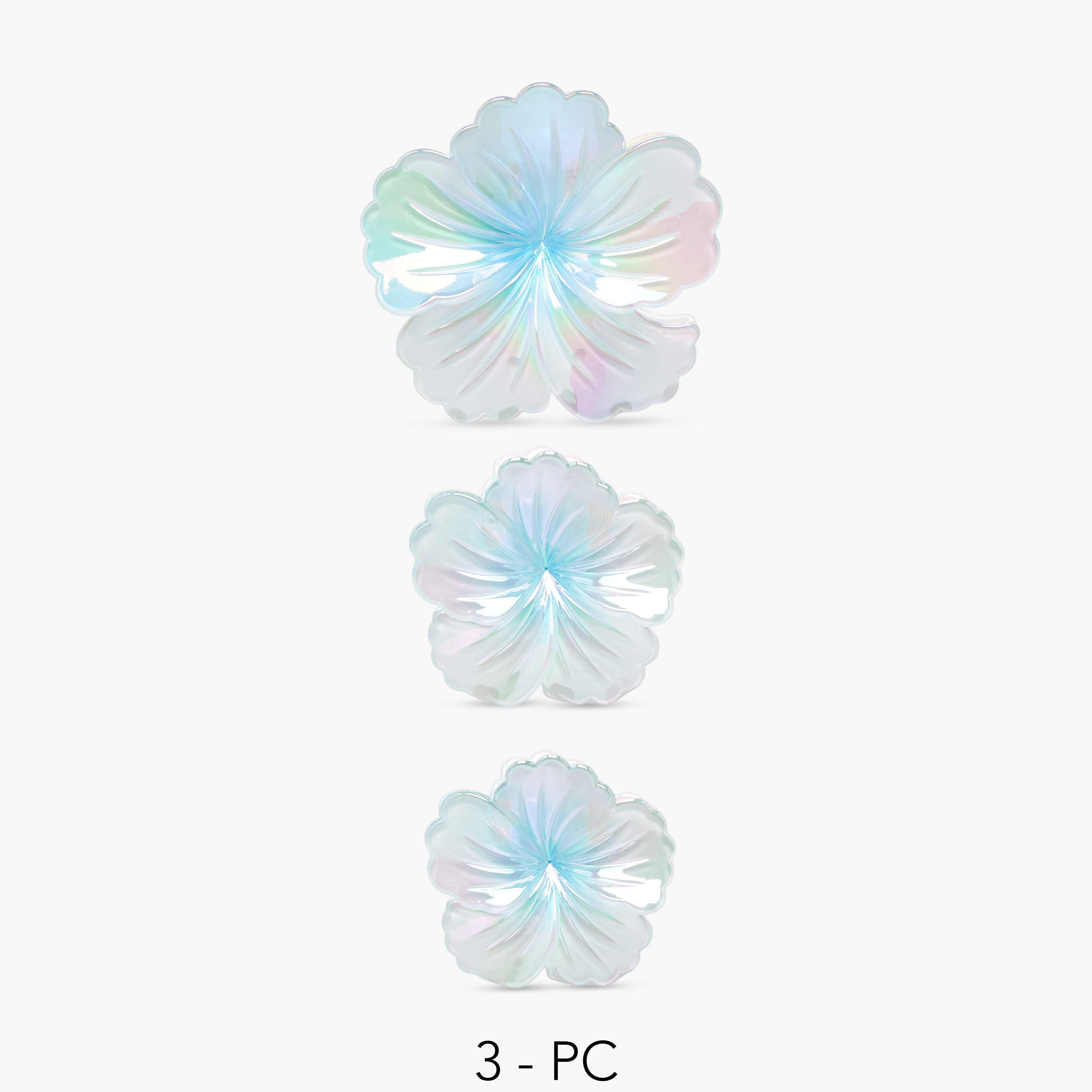 Gloo Pack of 3 Hibiscus Shaped Hair Clamps-women-hairaccessories-clamps-image-1