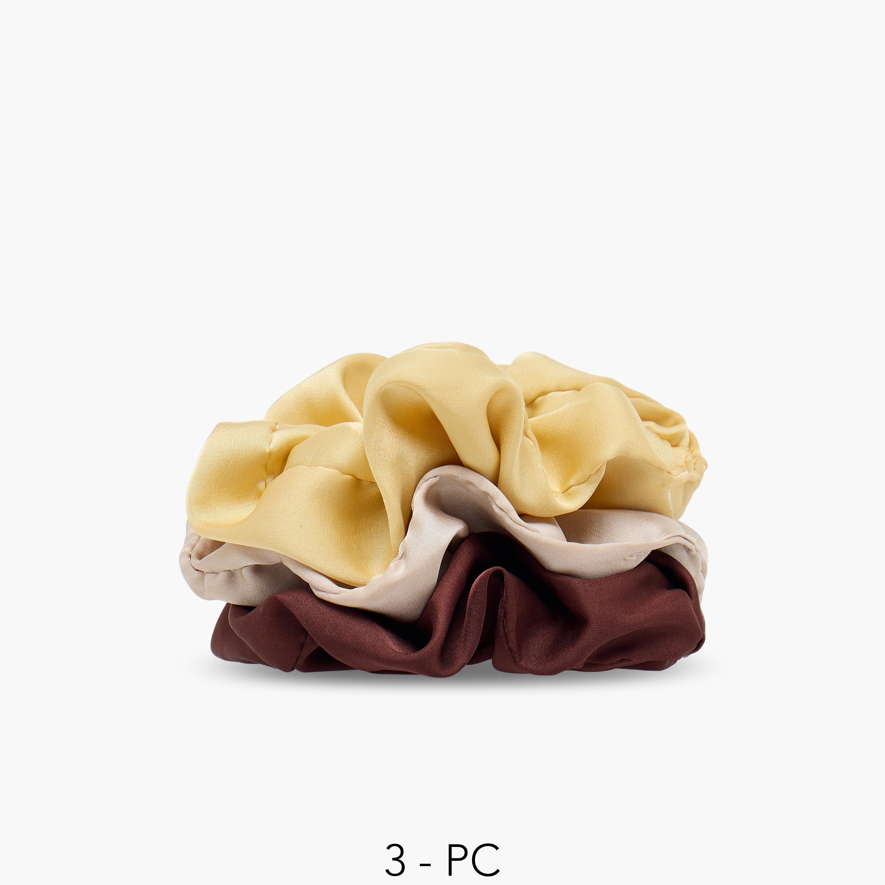 Gloo Pack of 3 Satin Hair Scrunchie-women-hairaccessories-clamps-image-5