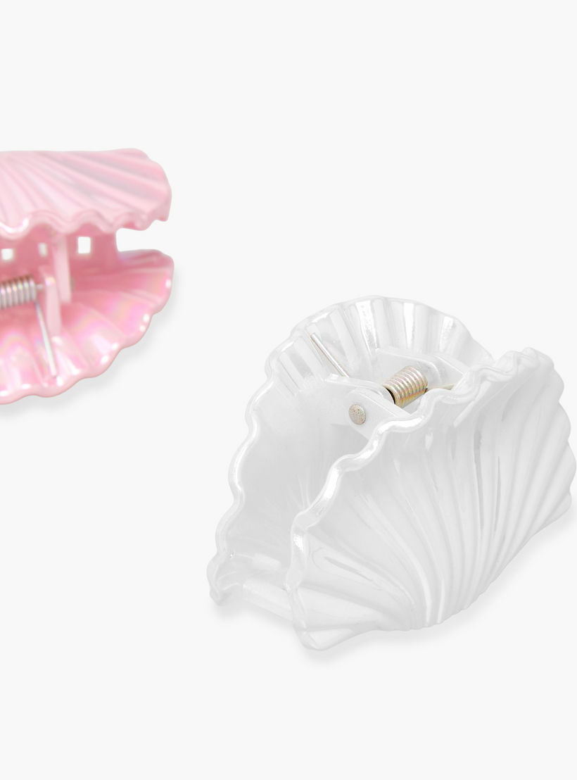 Gloo Pack of 3 Shell Shaped Iridescent Hair Clamp-women-hairaccessories-clamps-image-6