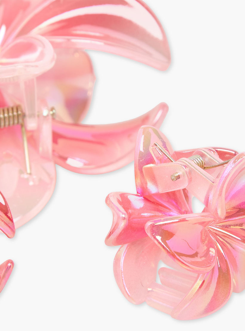 Gloo Pack of 3 Tropical Flower Shape Hair Clamps-women-hairaccessories-clamps-image-6
