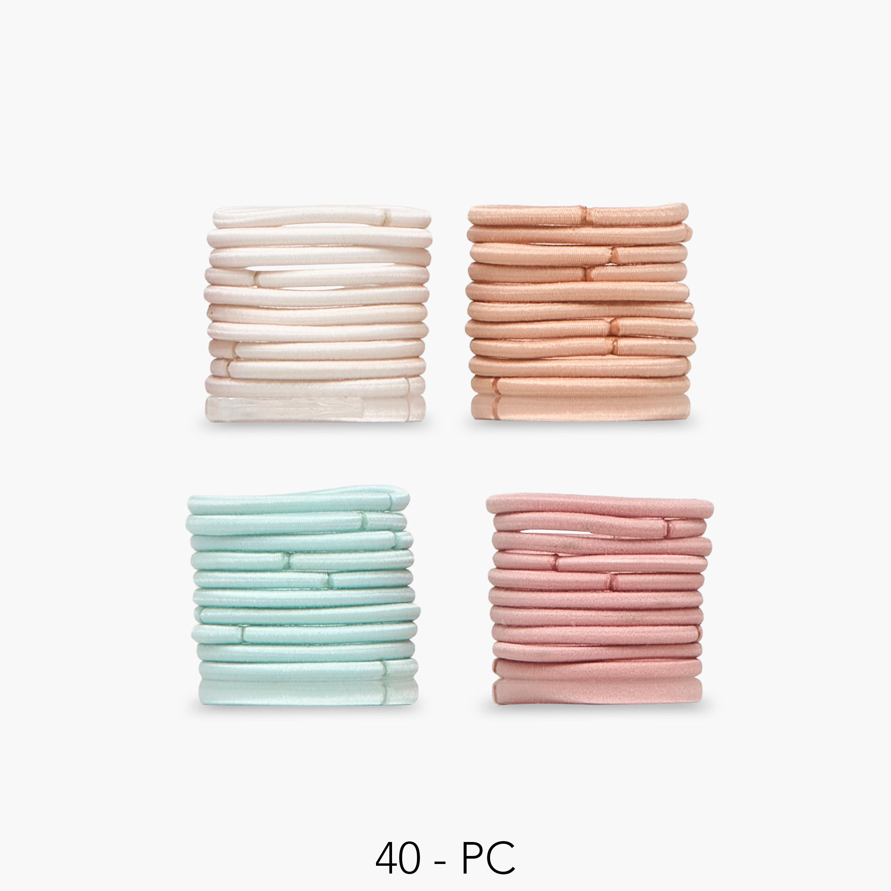 Gloo Pack of 40 Hair Tie-women-hairaccessories-bands-image-1