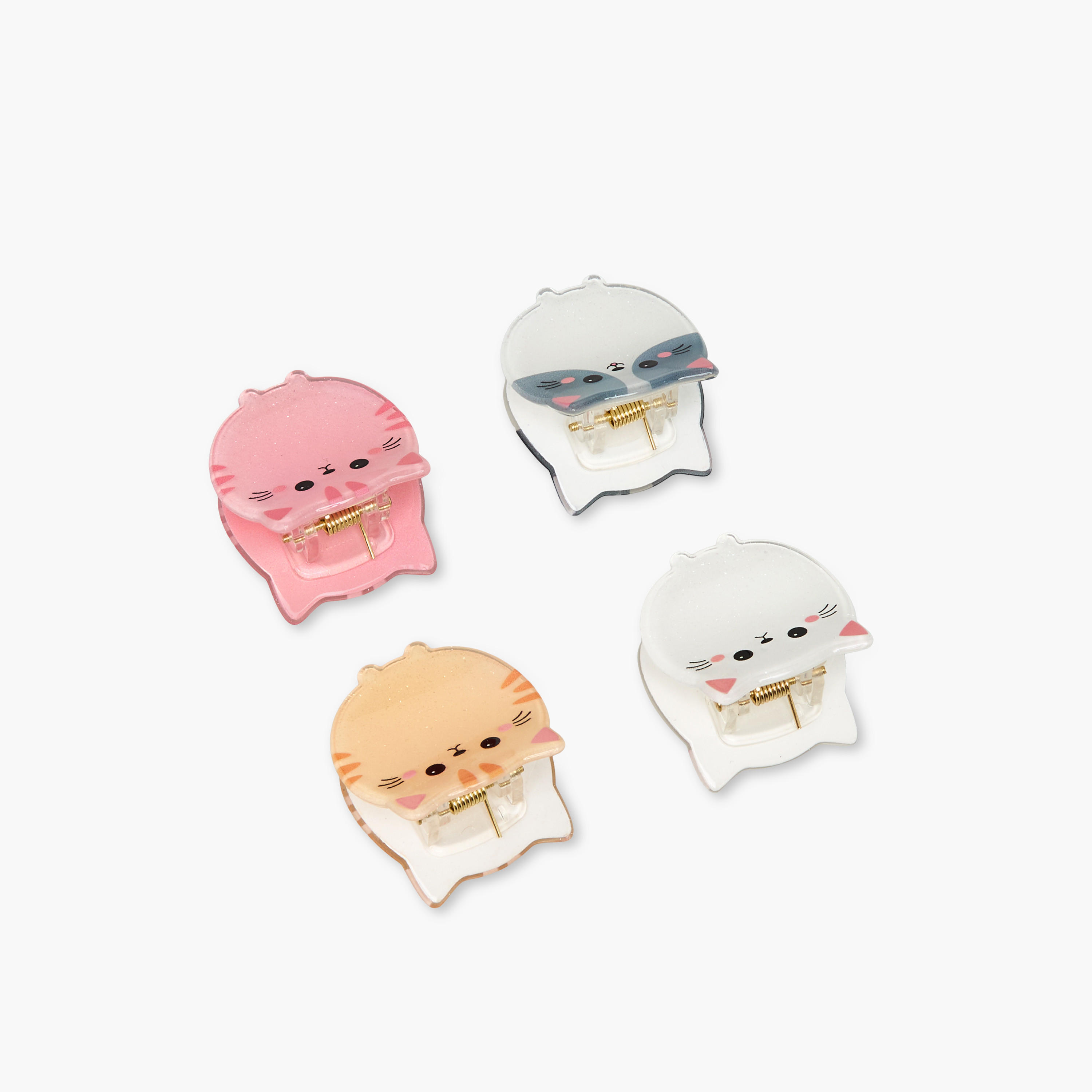 Gloo Pack of 4 Cat Shaped Hair Clamp-women-hairaccessories-clamps-image-6