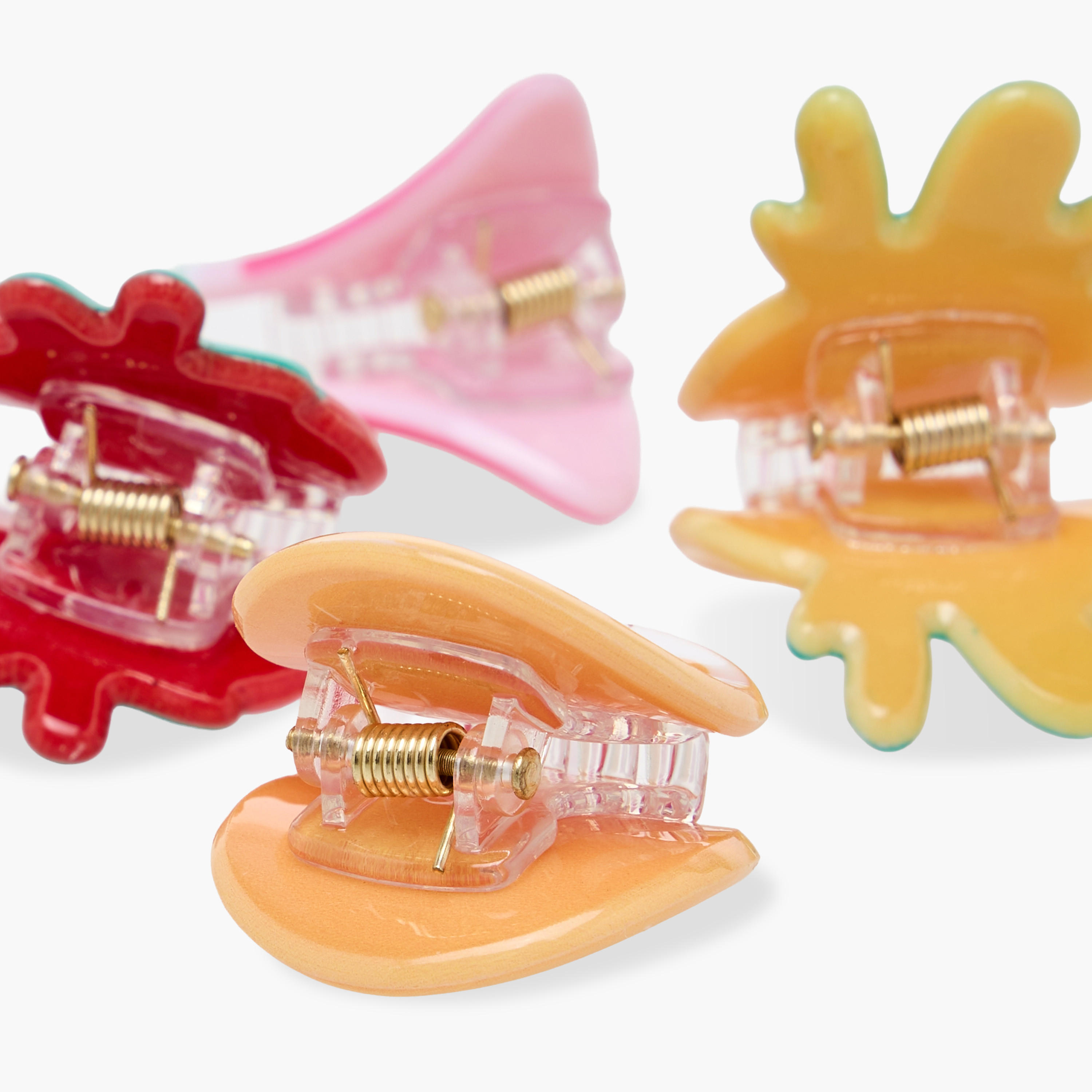 طقم مشابك شعر 4 قطع بتصميم فواكه من جلو-women-hairaccessories-clamps-image-2