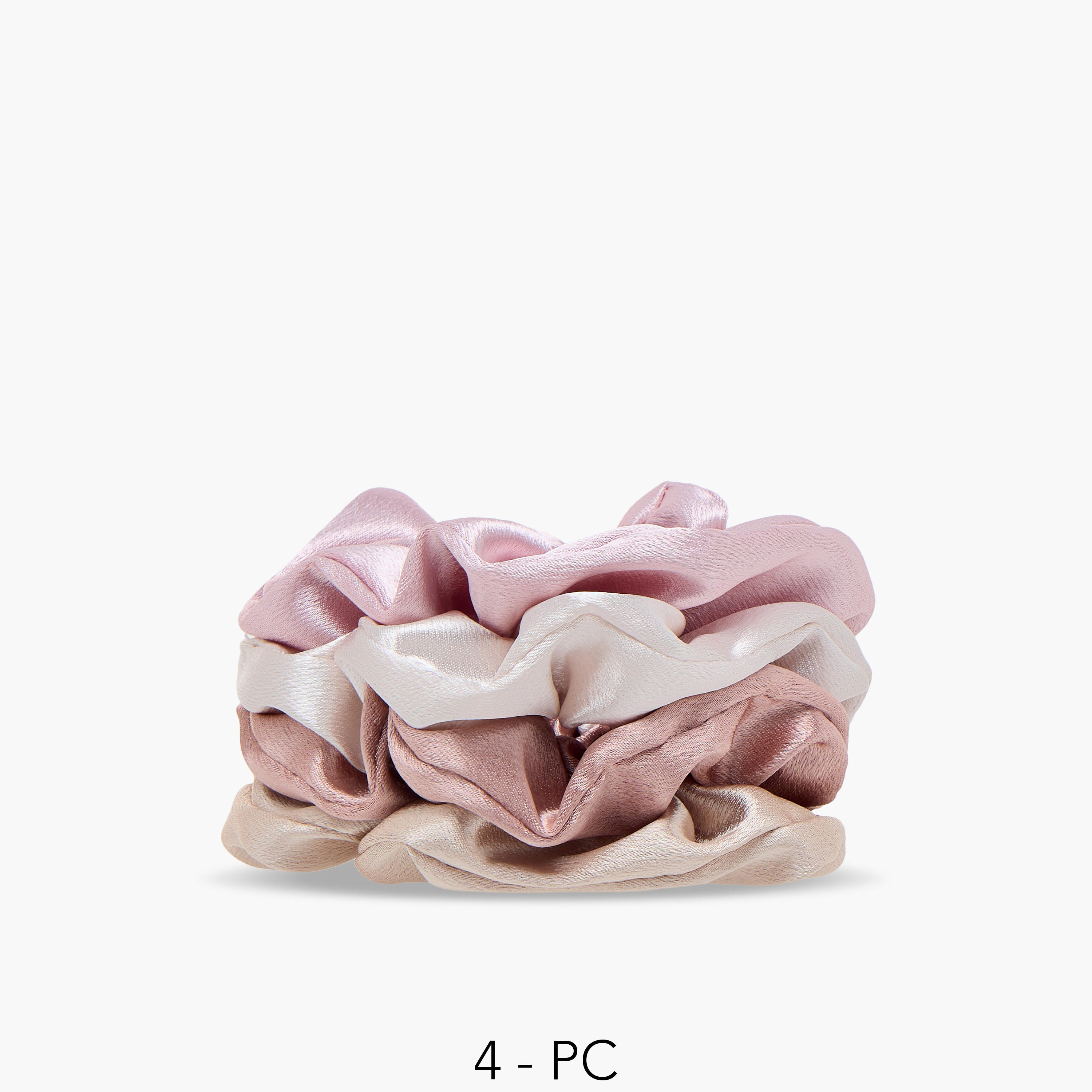Gloo Pack of 4 Satin Hair Scrunchie-women-hairaccessories-scrunchies-image-1