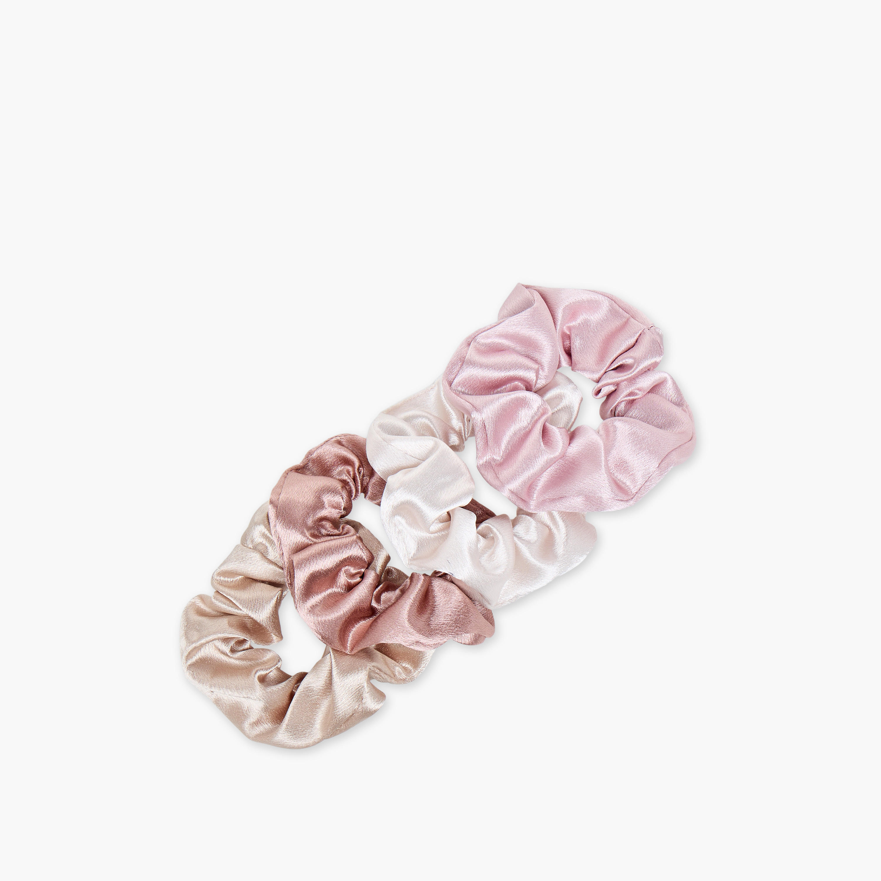 Gloo Pack of 4 Satin Hair Scrunchie-women-hairaccessories-scrunchies-image-2