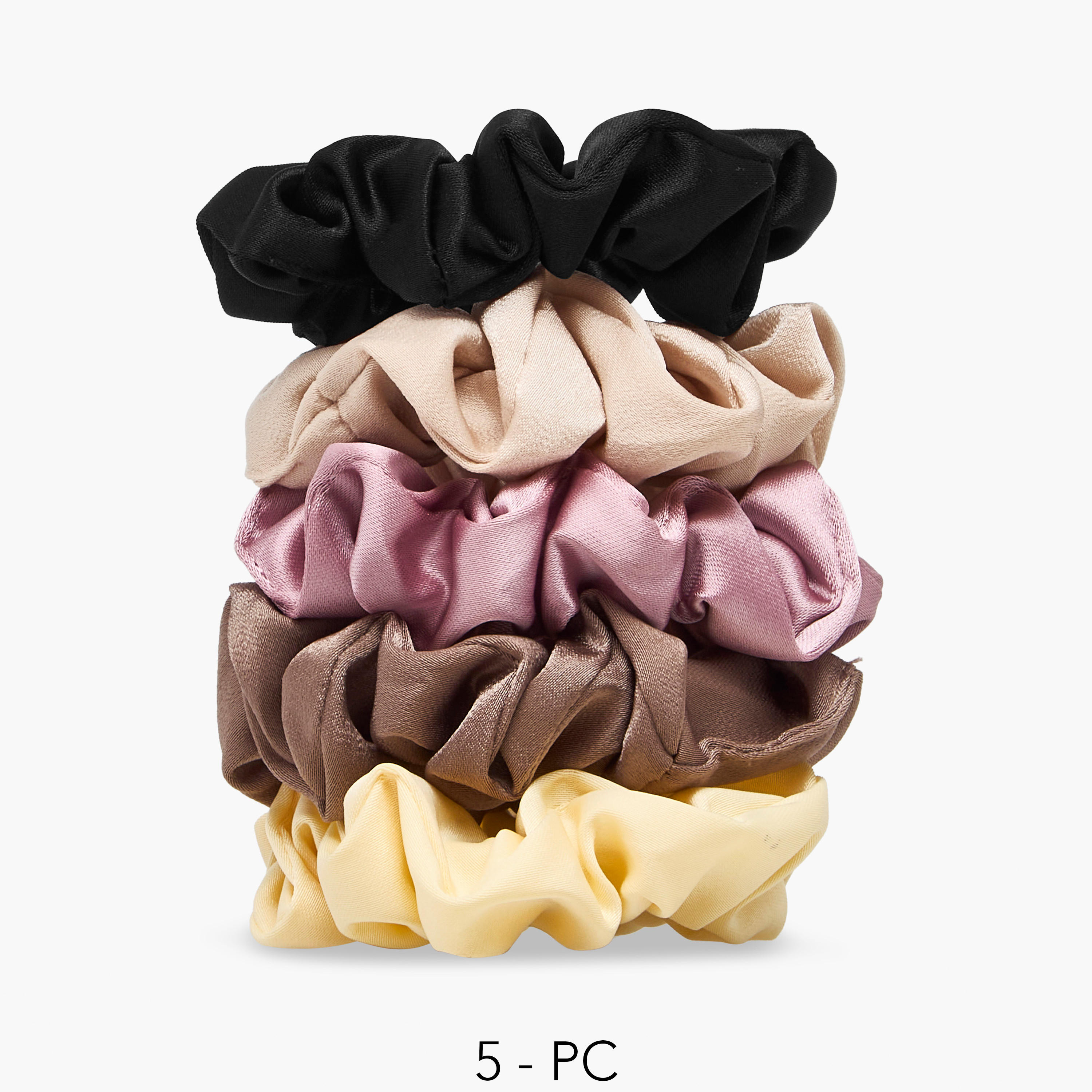 ربطات شعر ستان من جلو - عبوة 5 قطع-women-hairaccessories-scrunchies-image-4