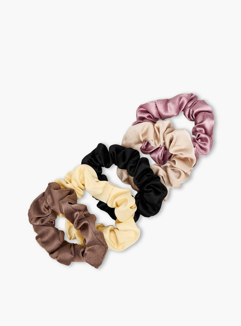 ربطات شعر ستان من جلو - عبوة 5 قطع-women-hairaccessories-scrunchies-image-3
