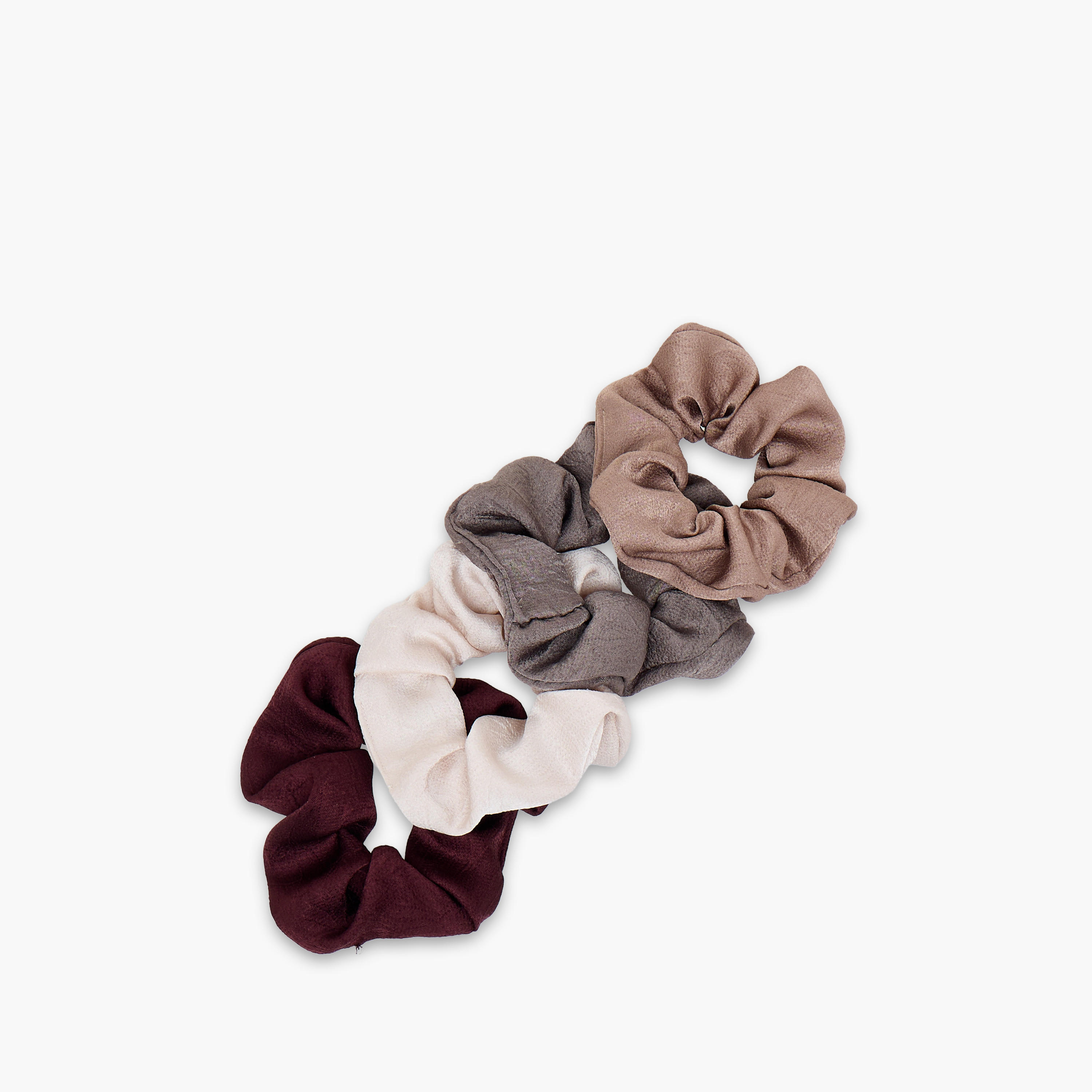 Gloo Pack of 4 Satin Hair Scrunchie-women-hairaccessories-scrunchies-image-2