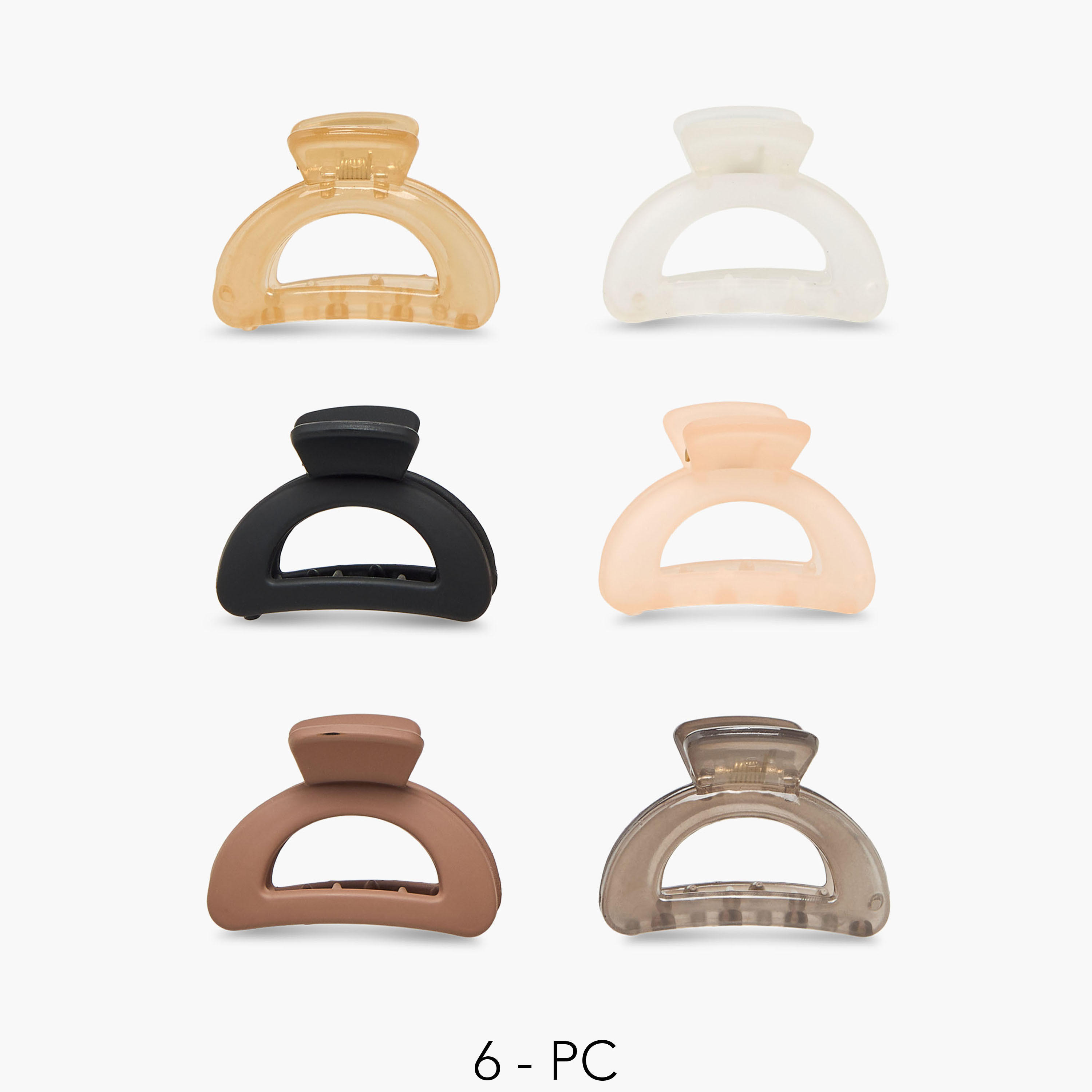 مشابك شعر منحنية عدد 6 من جلوو-women-hairaccessories-clamps-image-1