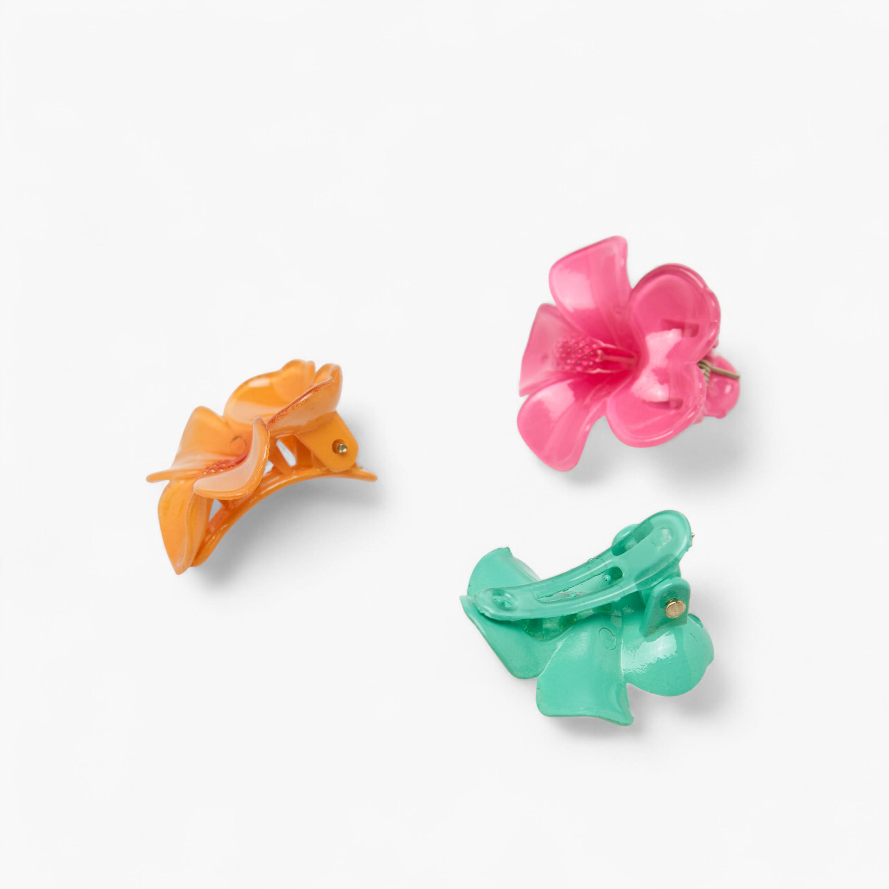 Gloo Pack of 6 Hibiscus Shape Hair Clips-women-hairaccessories-clips-image-6