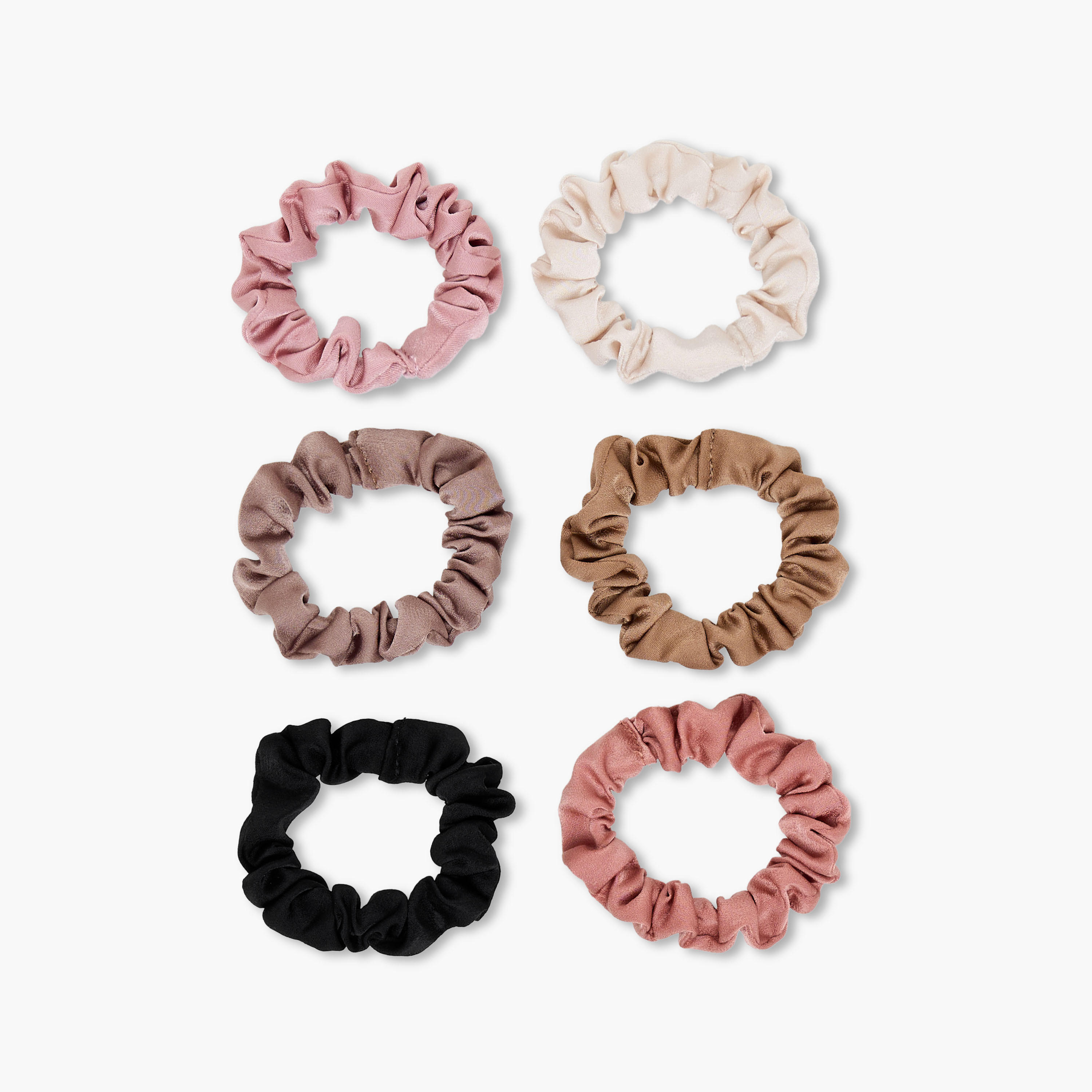 Gloo Pack of 6 Fabric Hair Scrunchie-women-hairaccessories-scrunchies-image-3