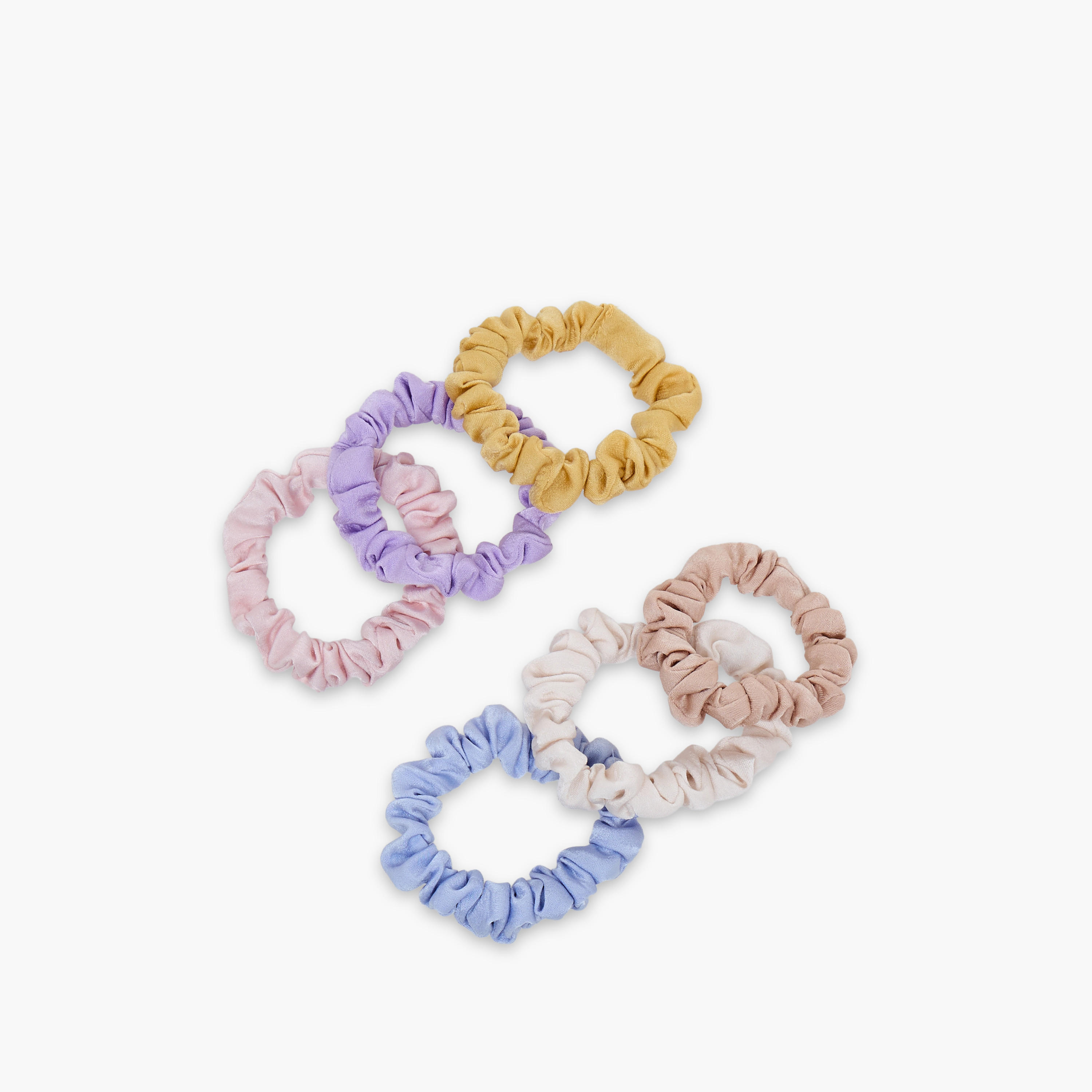طقم ربطات سكرانشي قماشية 6 قطع من جلو-women-hairaccessories-scrunchies-image-3