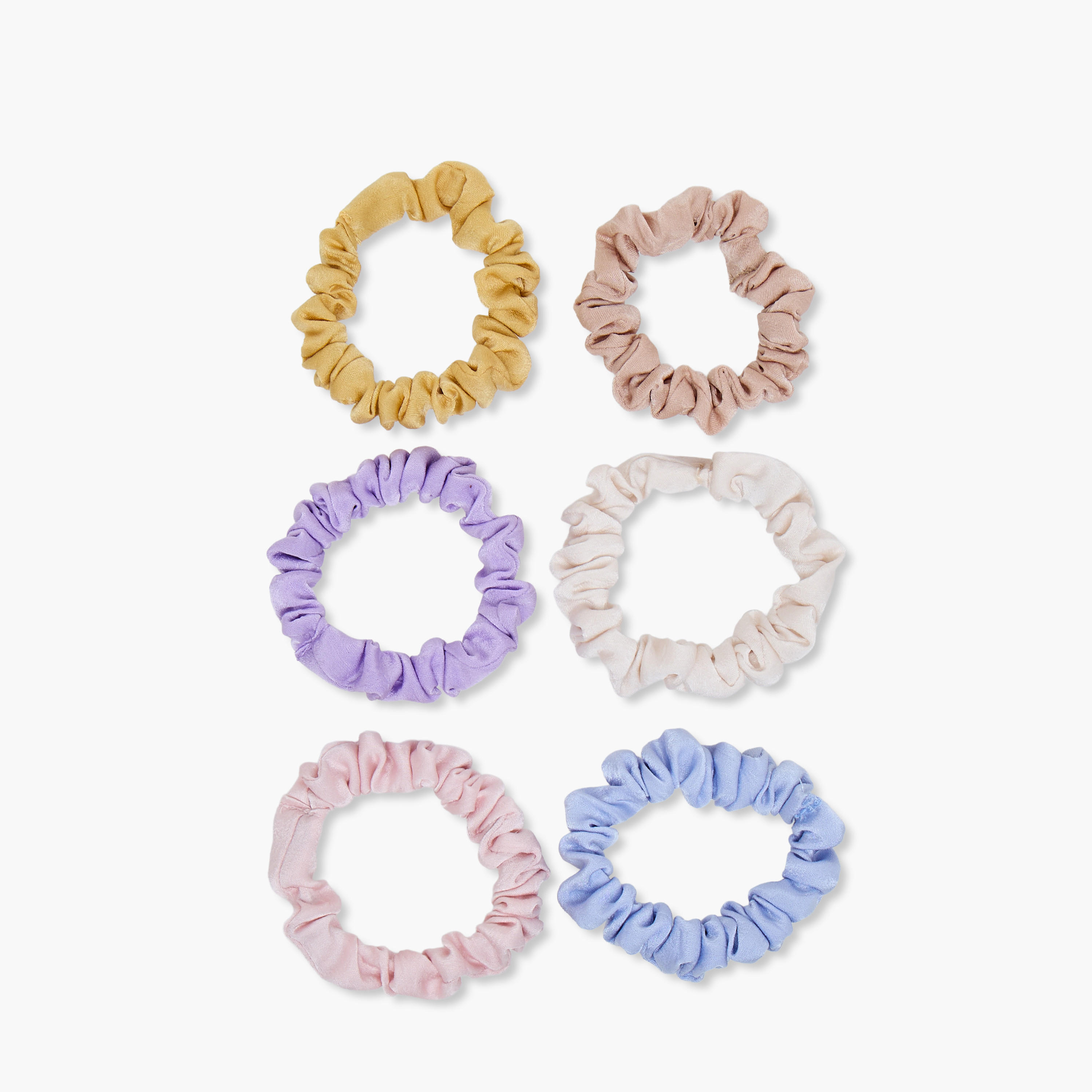 طقم ربطات سكرانشي قماشية 6 قطع من جلو-women-hairaccessories-scrunchies-image-2