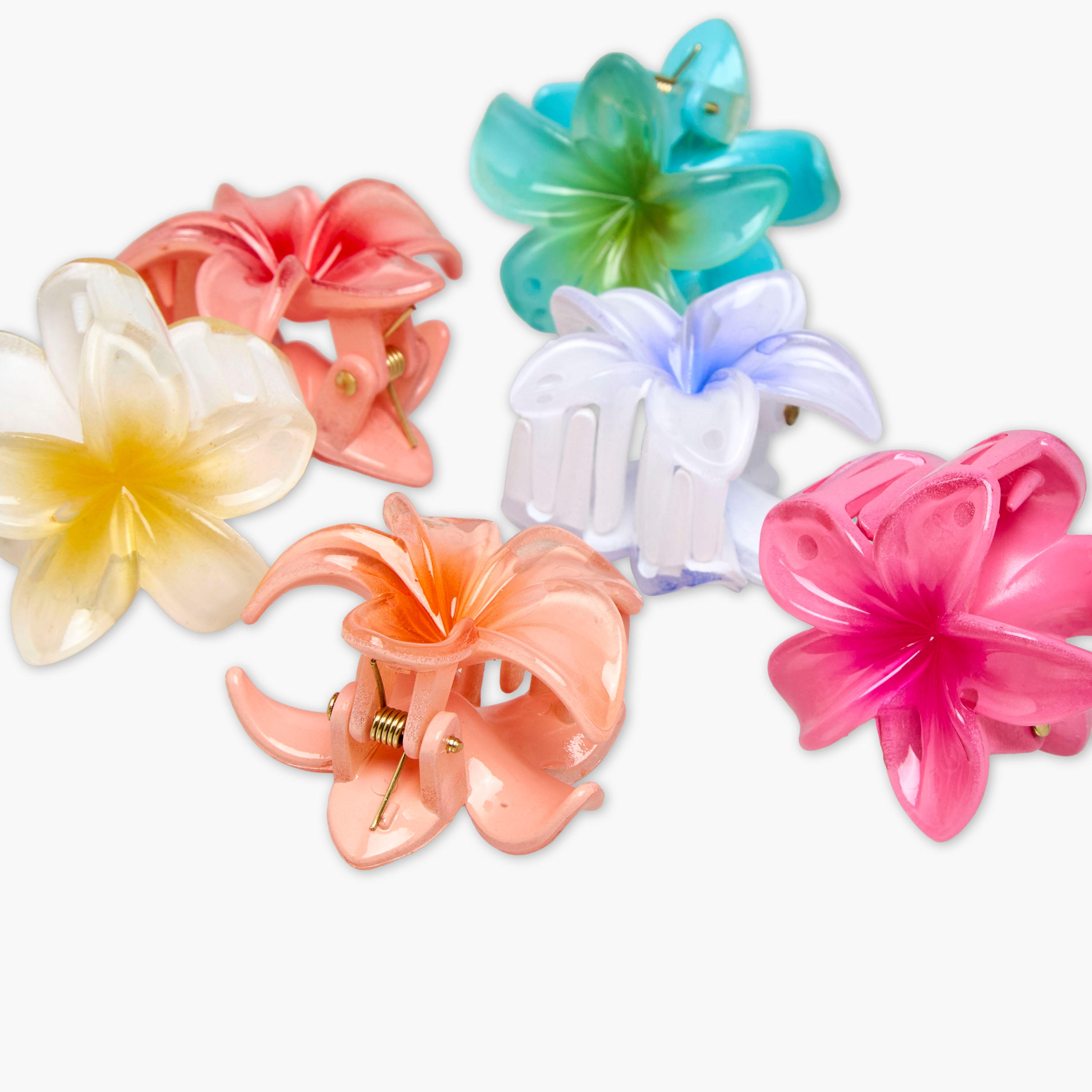 Pack of 6 Floral Hair Clamps-women-hairaccessories-clamps-image-6
